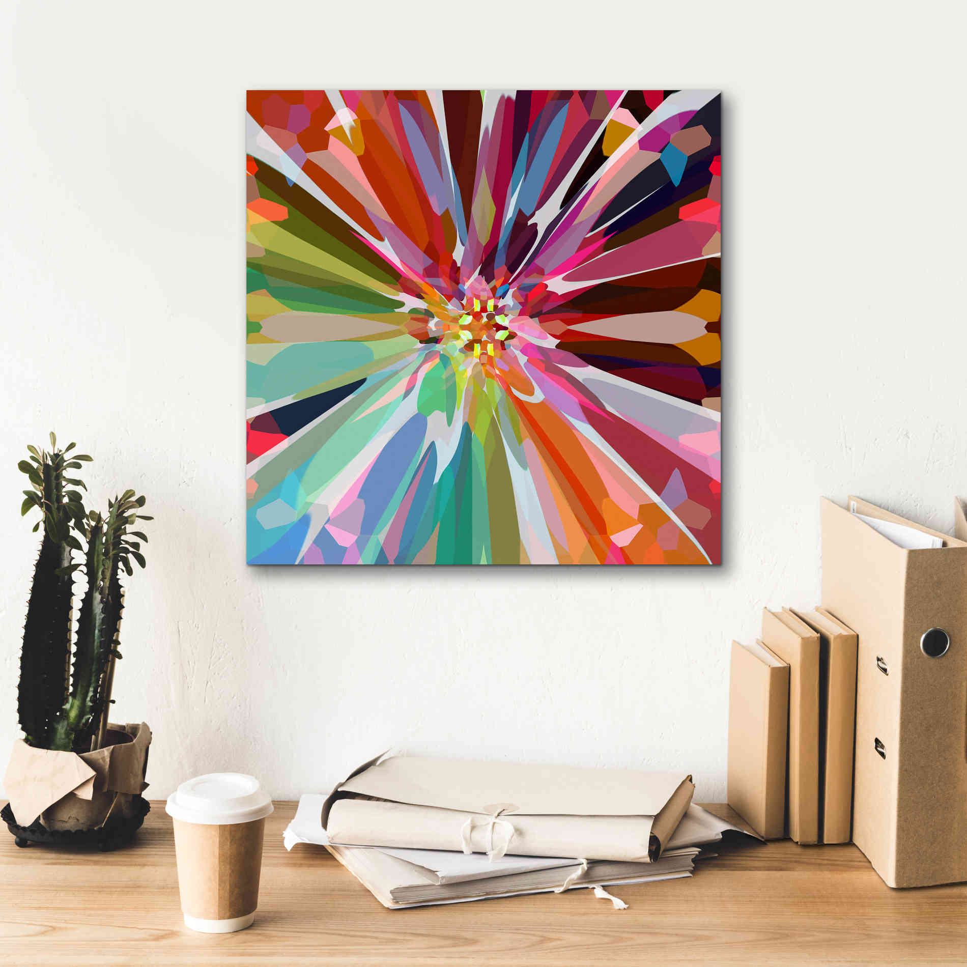 'Flower 16' by Shandra Smith, Canvas Wall Art,18 x 18