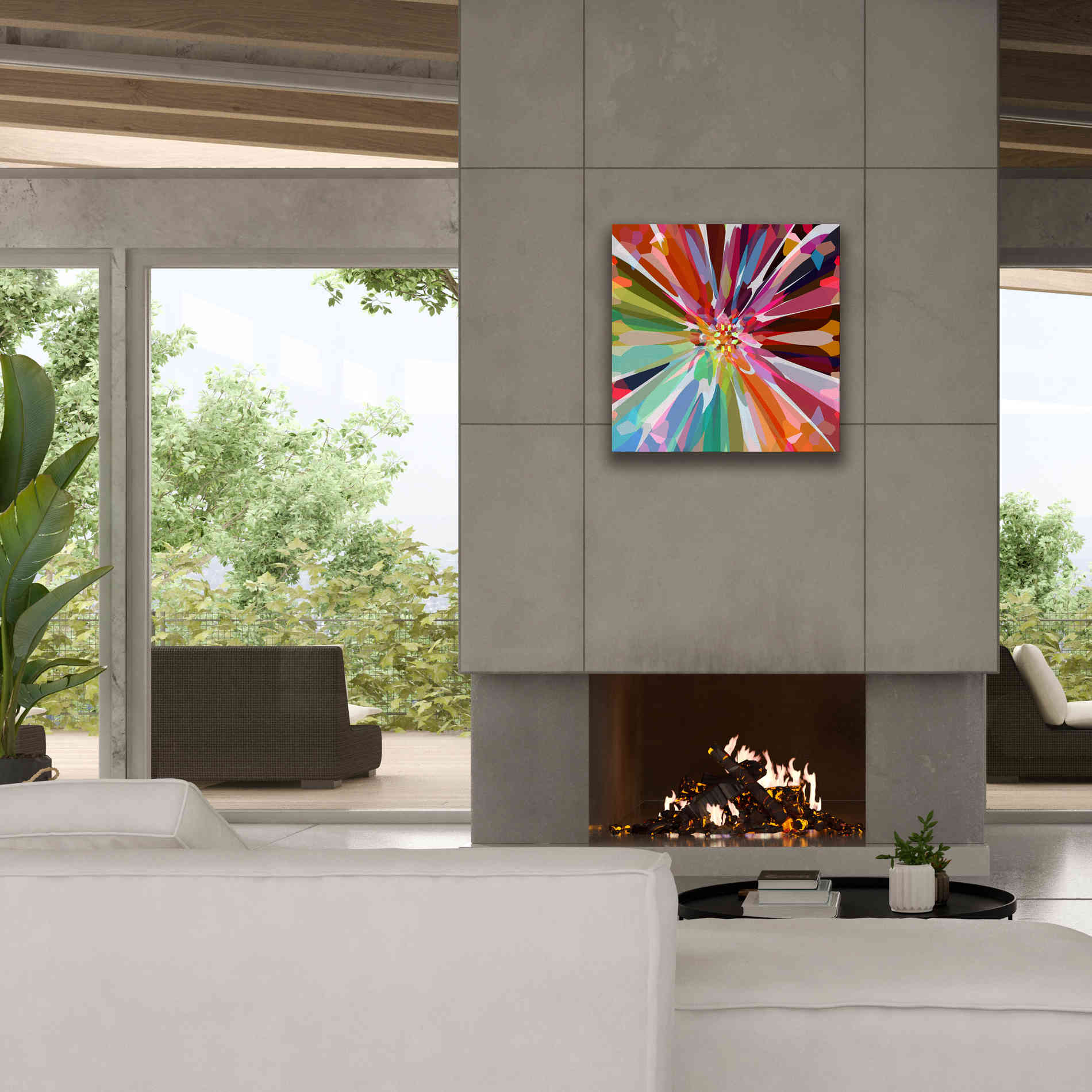 'Flower 16' by Shandra Smith, Canvas Wall Art,26 x 26