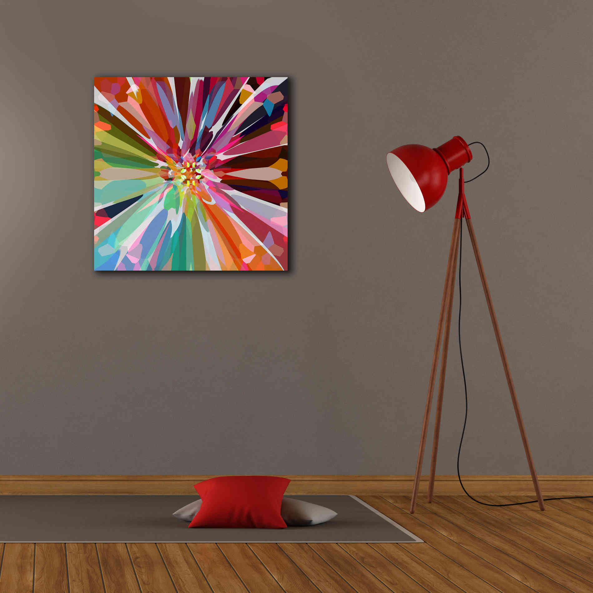 'Flower 16' by Shandra Smith, Canvas Wall Art,26 x 26