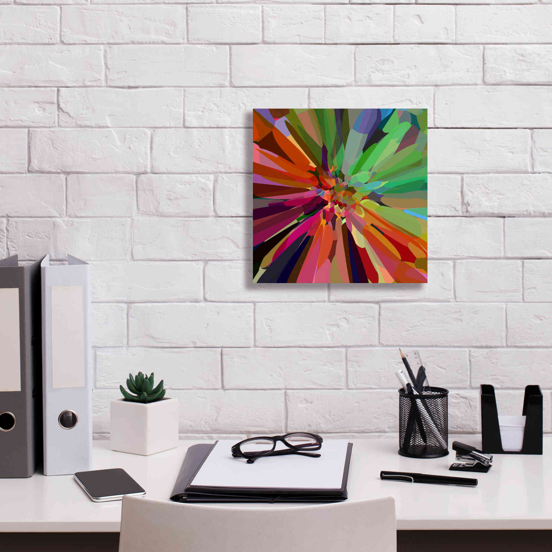 'Flower 27 ' by Shandra Smith, Canvas Wall Art,12 x 12