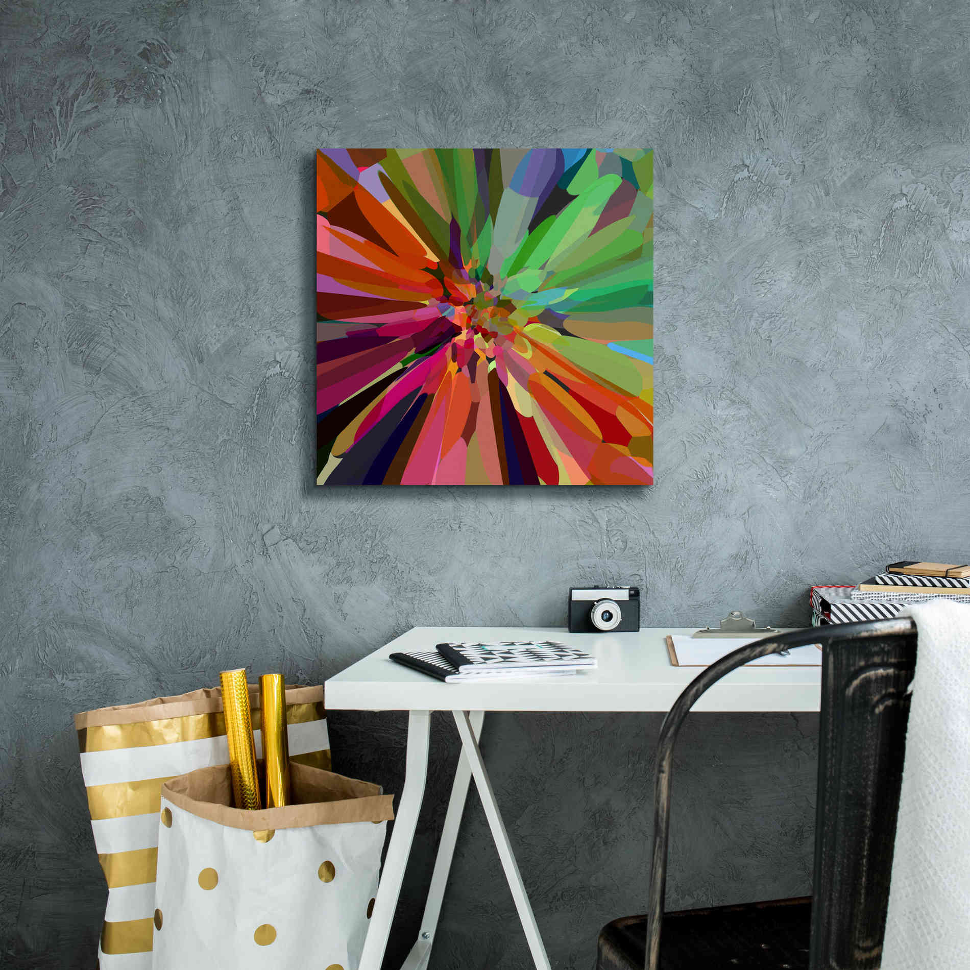 'Flower 27 ' by Shandra Smith, Canvas Wall Art,18 x 18