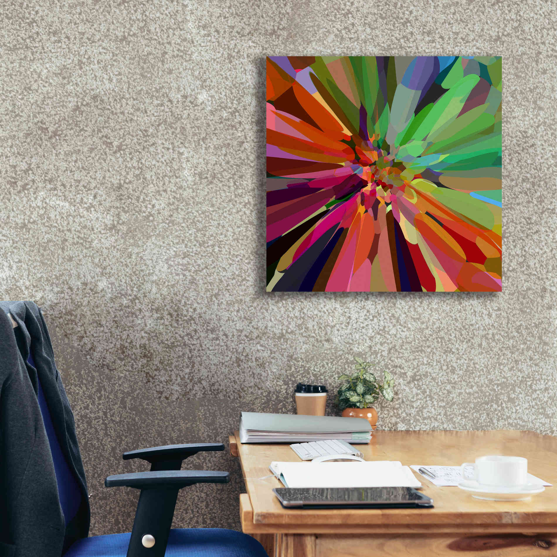 'Flower 27 ' by Shandra Smith, Canvas Wall Art,26 x 26