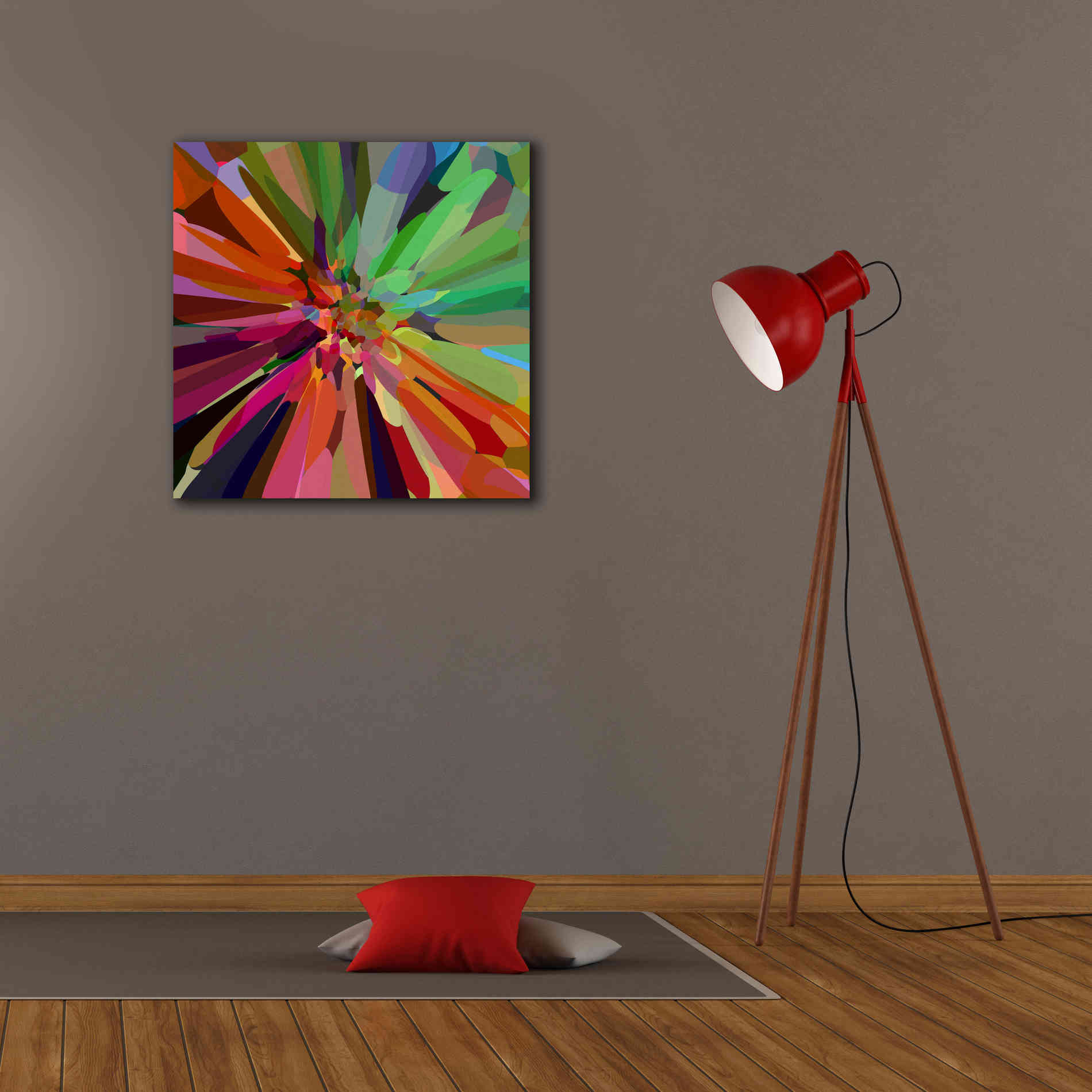 'Flower 27 ' by Shandra Smith, Canvas Wall Art,26 x 26