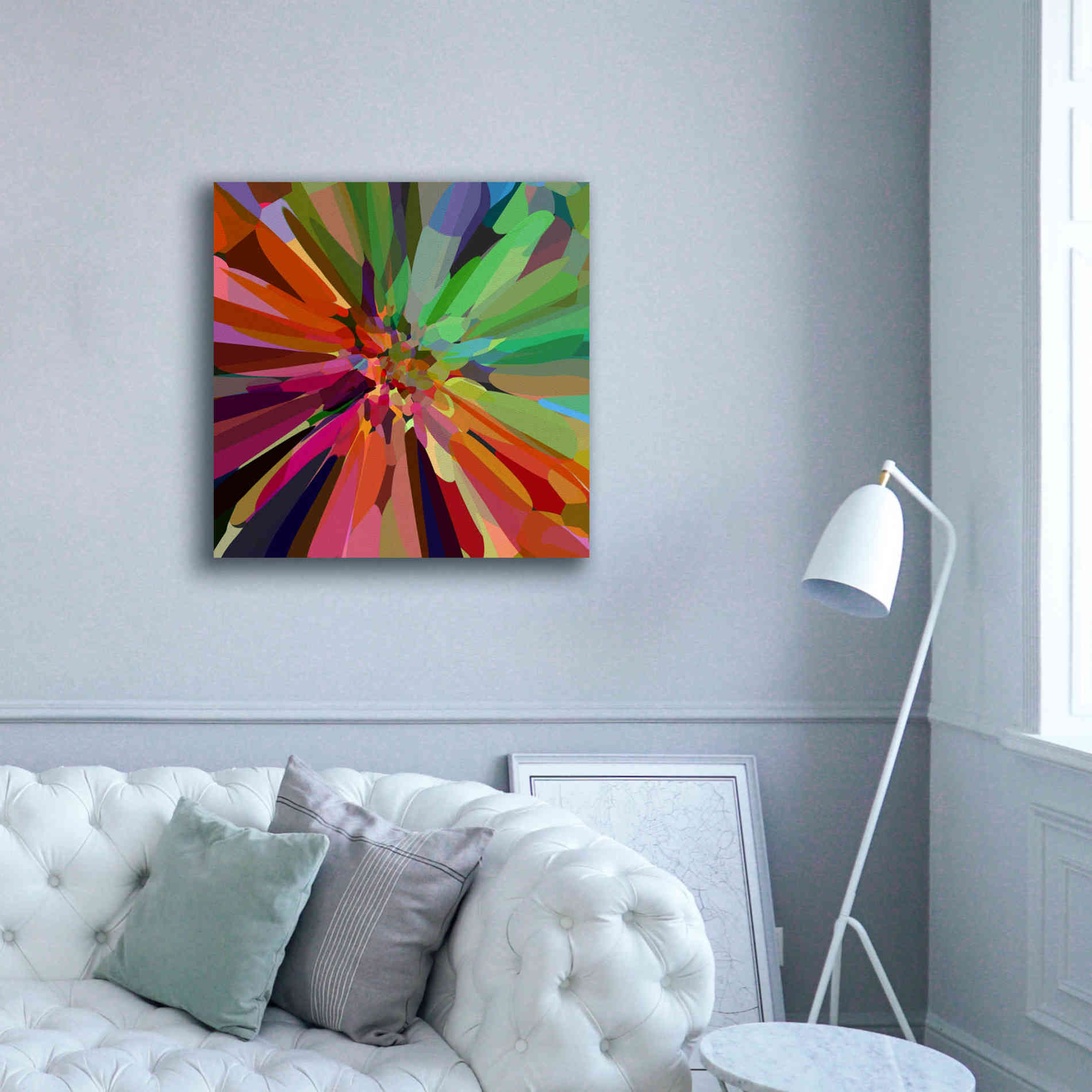 'Flower 27 ' by Shandra Smith, Canvas Wall Art,37 x 37