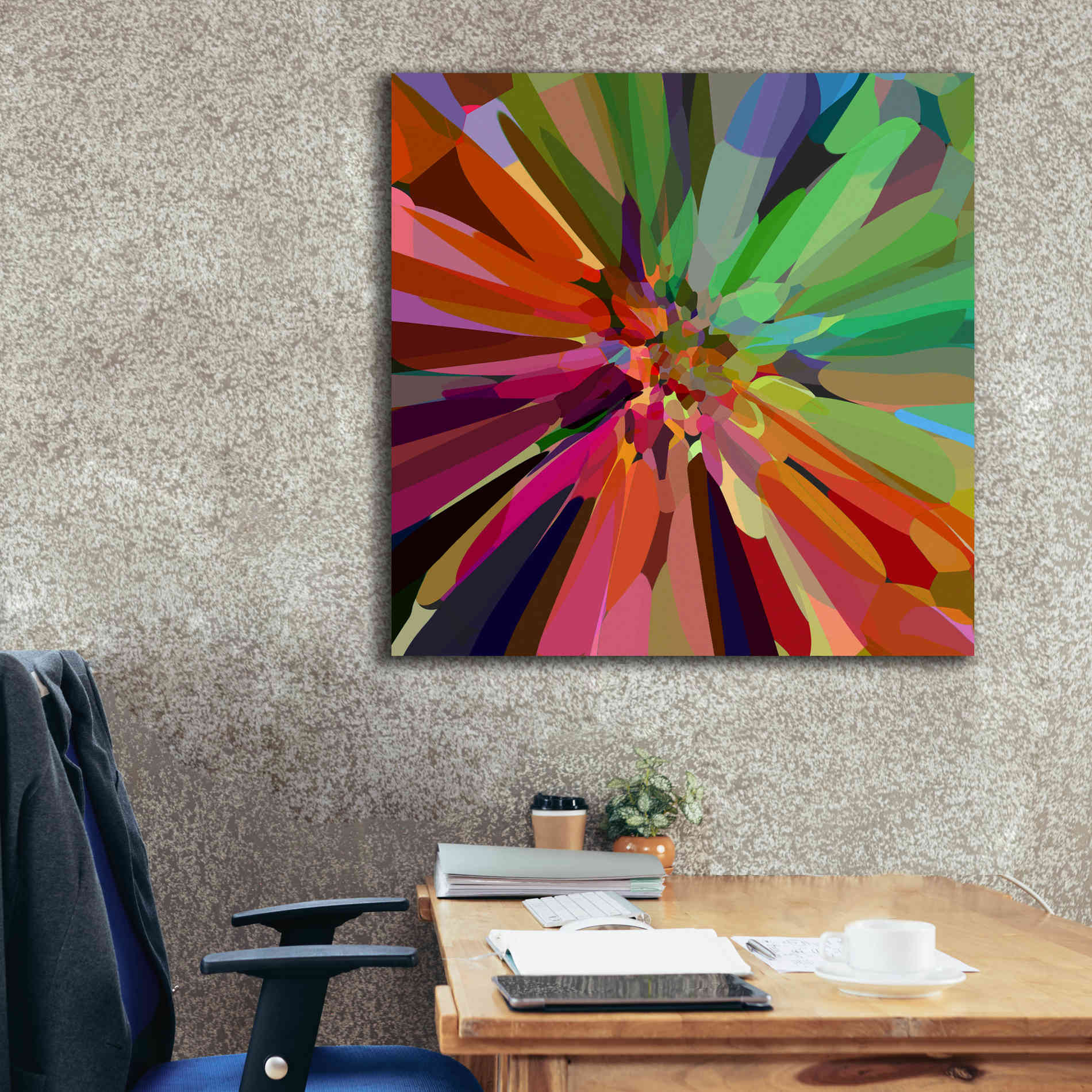 'Flower 27 ' by Shandra Smith, Canvas Wall Art,37 x 37