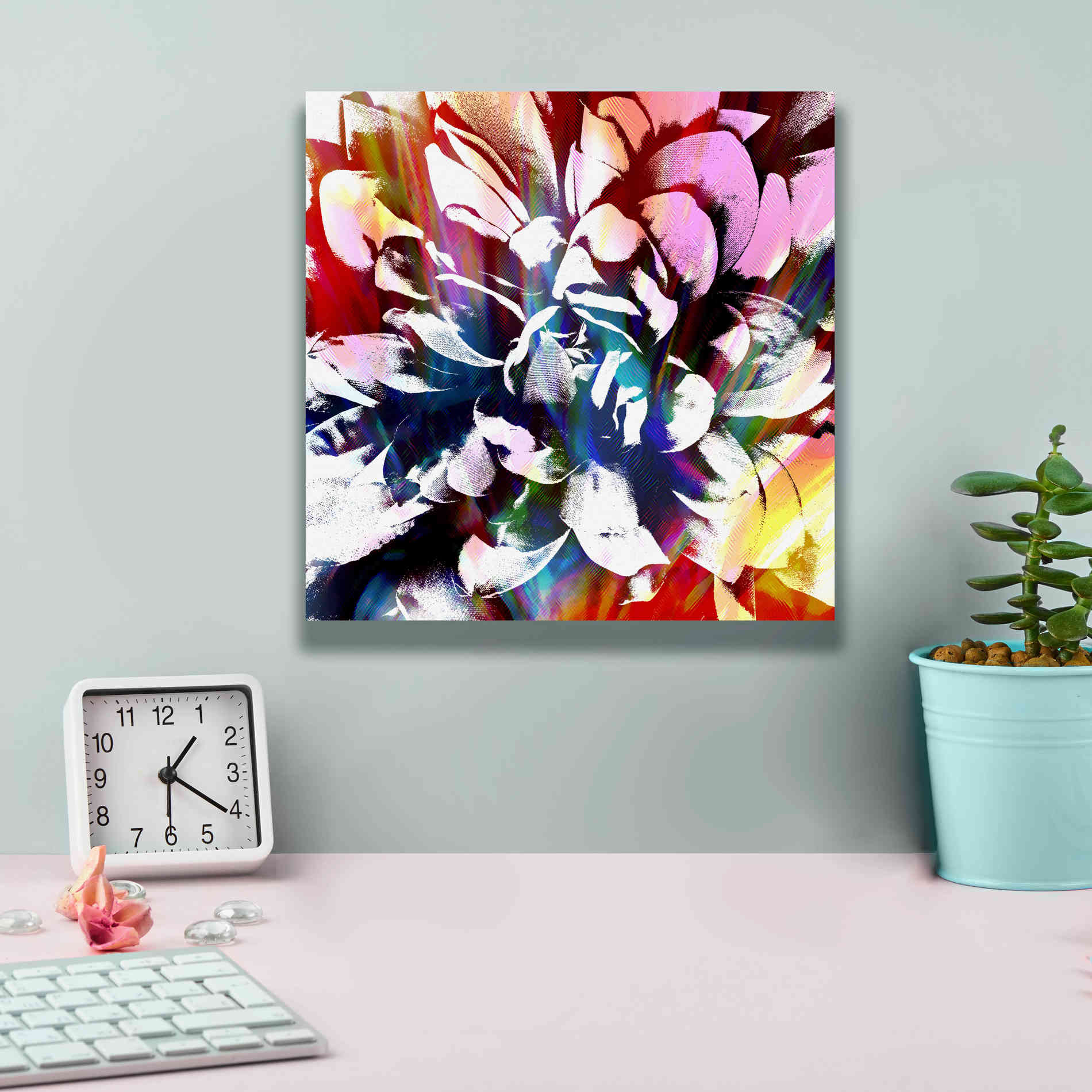 'Flower Power' by Shandra Smith, Canvas Wall Art,12 x 12
