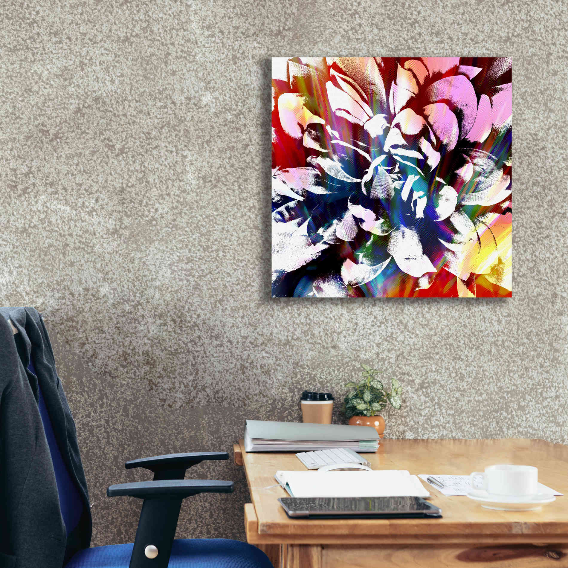 'Flower Power' by Shandra Smith, Canvas Wall Art,26 x 26