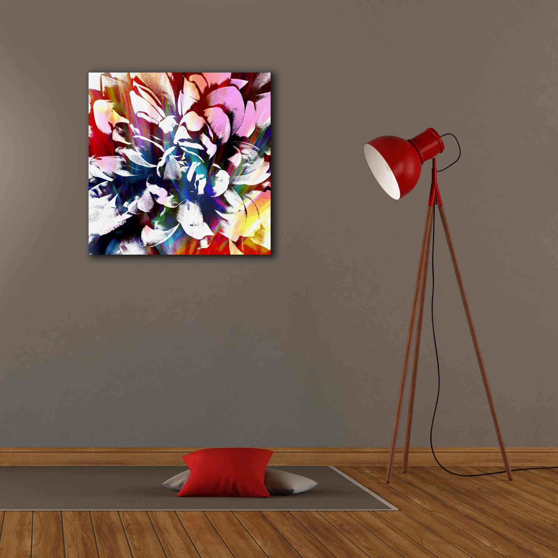 'Flower Power' by Shandra Smith, Canvas Wall Art,26 x 26