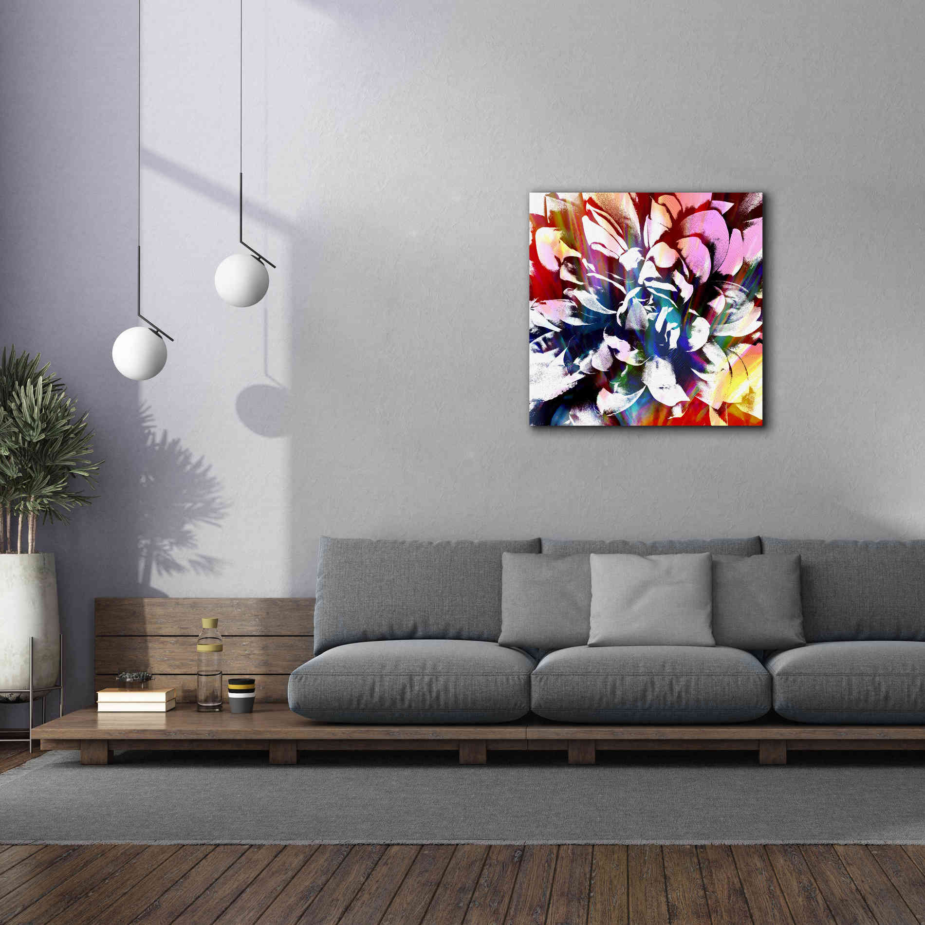 'Flower Power' by Shandra Smith, Canvas Wall Art,37 x 37