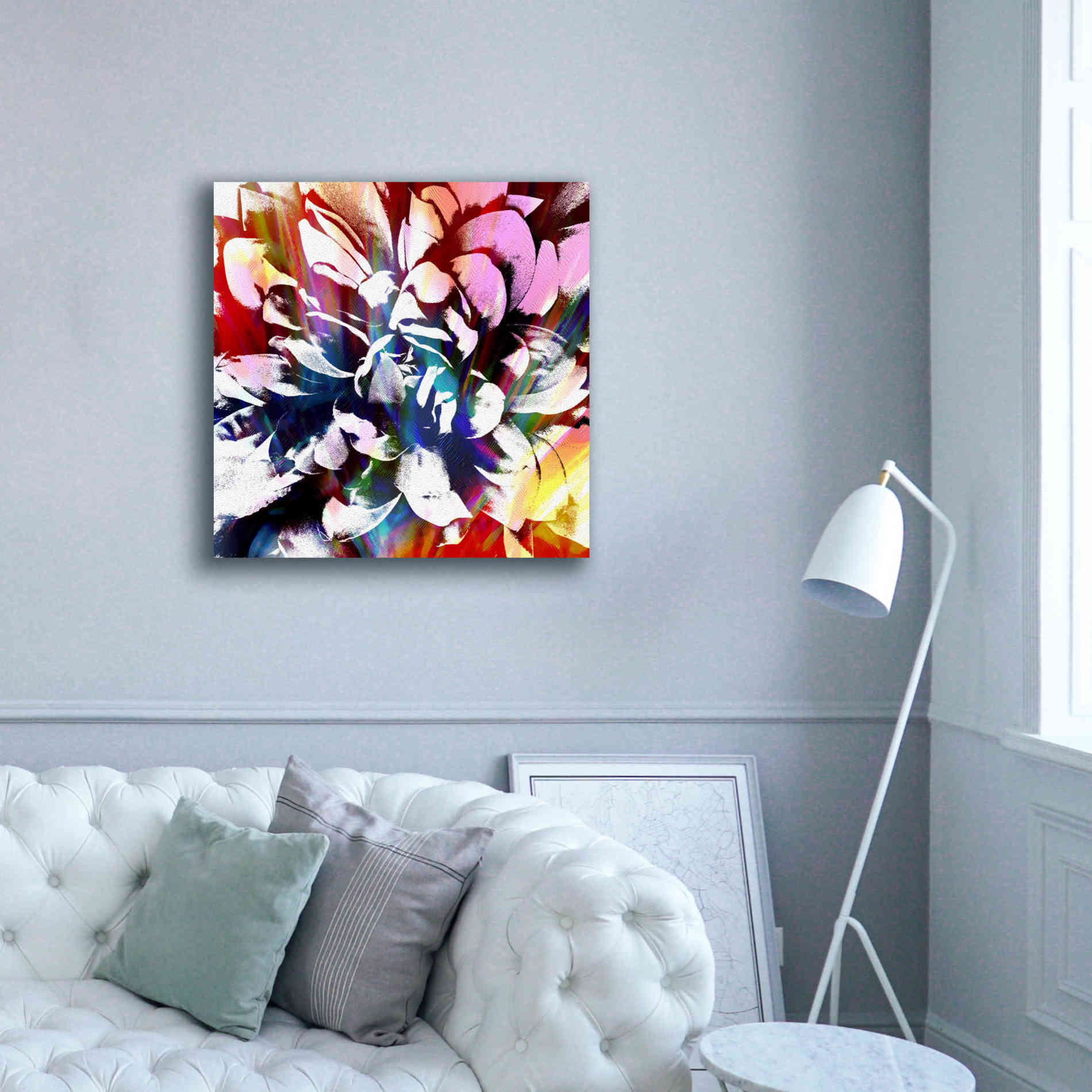 'Flower Power' by Shandra Smith, Canvas Wall Art,37 x 37
