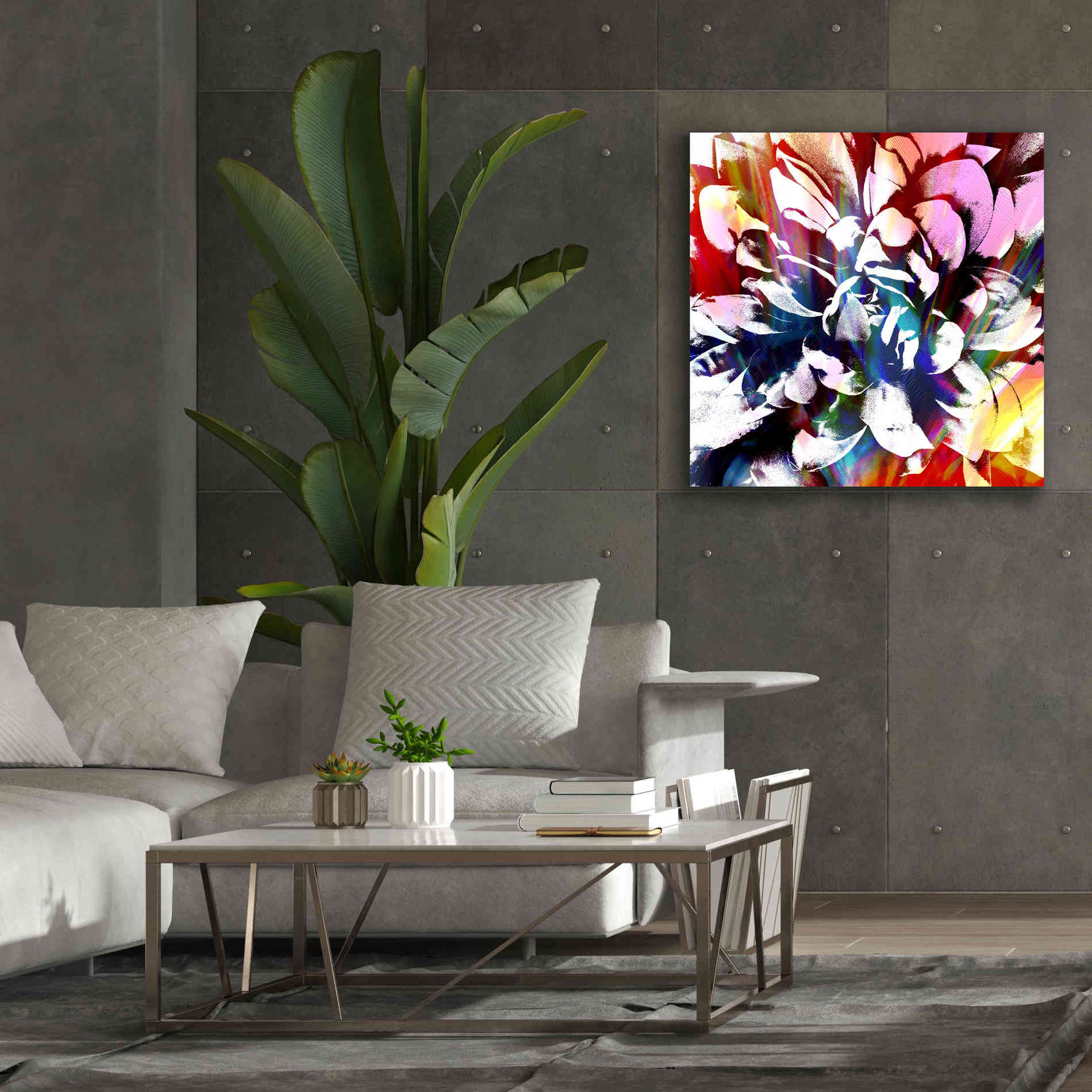 'Flower Power' by Shandra Smith, Canvas Wall Art,37 x 37