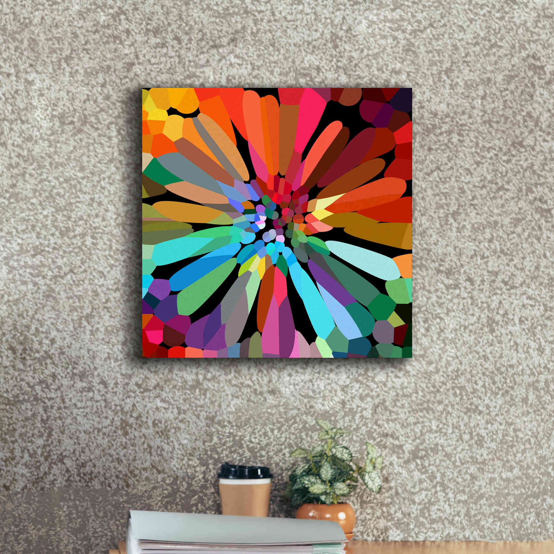 'Flower' by Shandra Smith, Canvas Wall Art,18 x 18