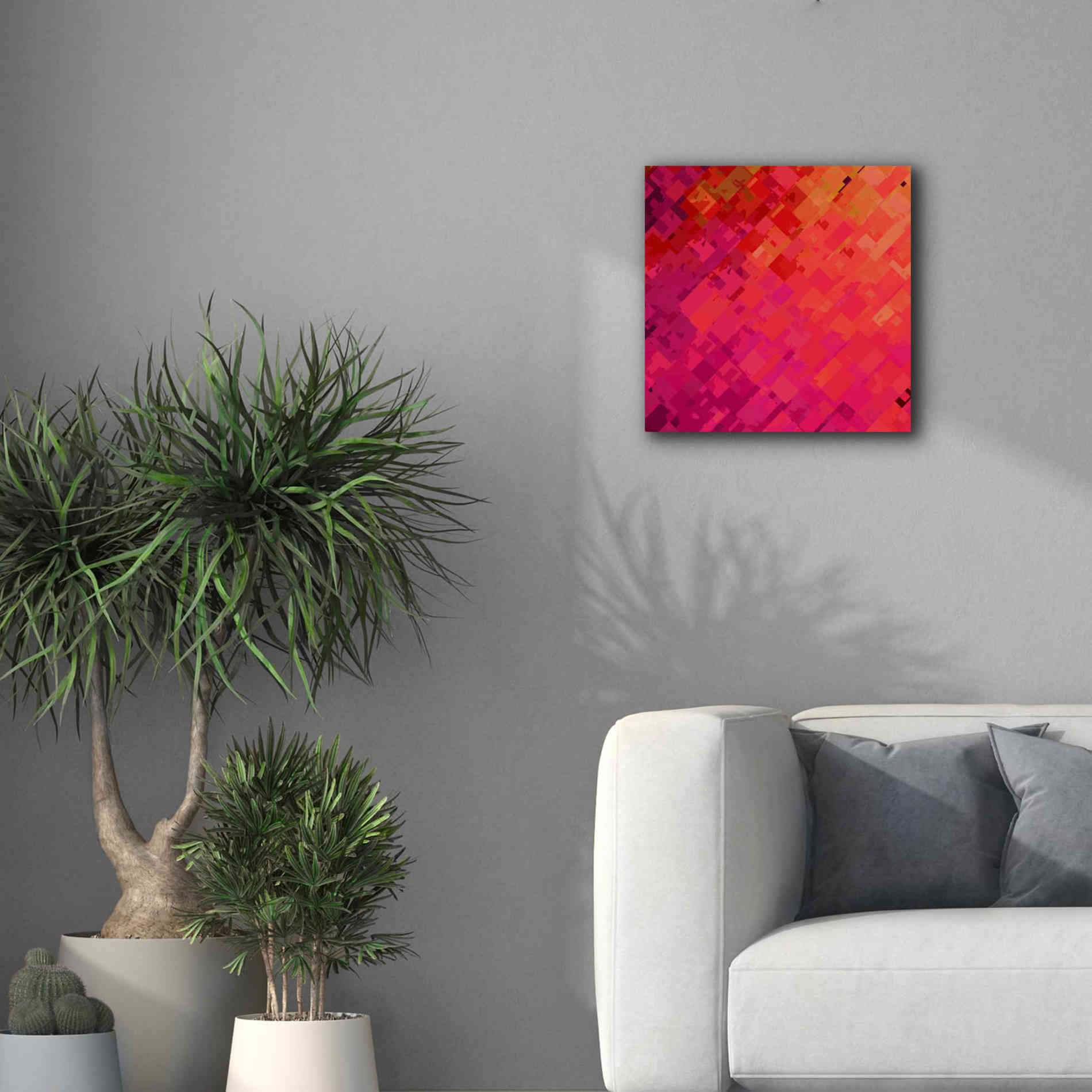 'Purple & Orange' by Shandra Smith, Canvas Wall Art,18 x 18