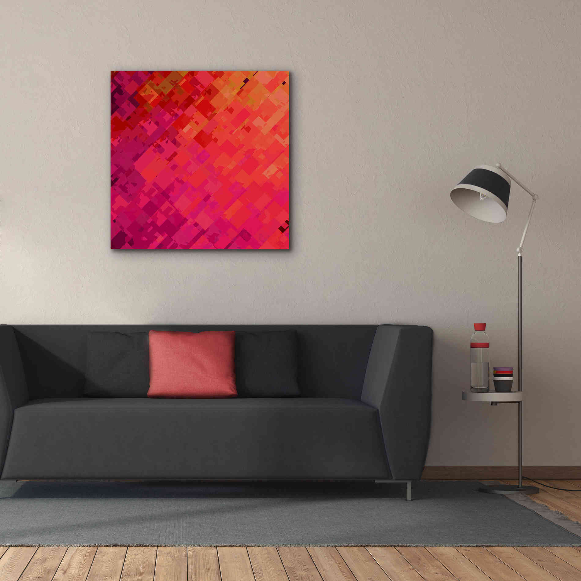 'Purple & Orange' by Shandra Smith, Canvas Wall Art,37 x 37