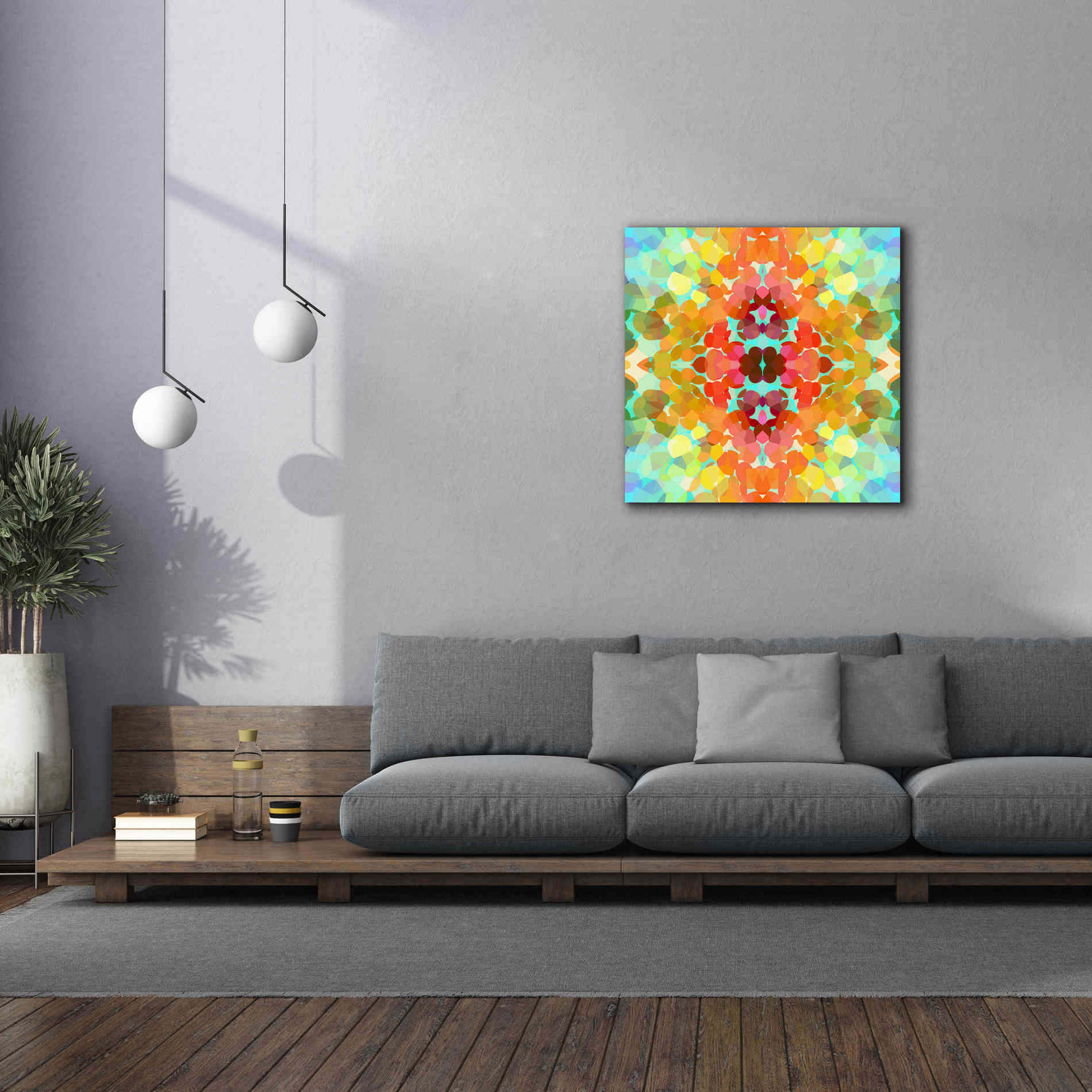 'Swimming with Colors' by Shandra Smith, Canvas Wall Art,37 x 37