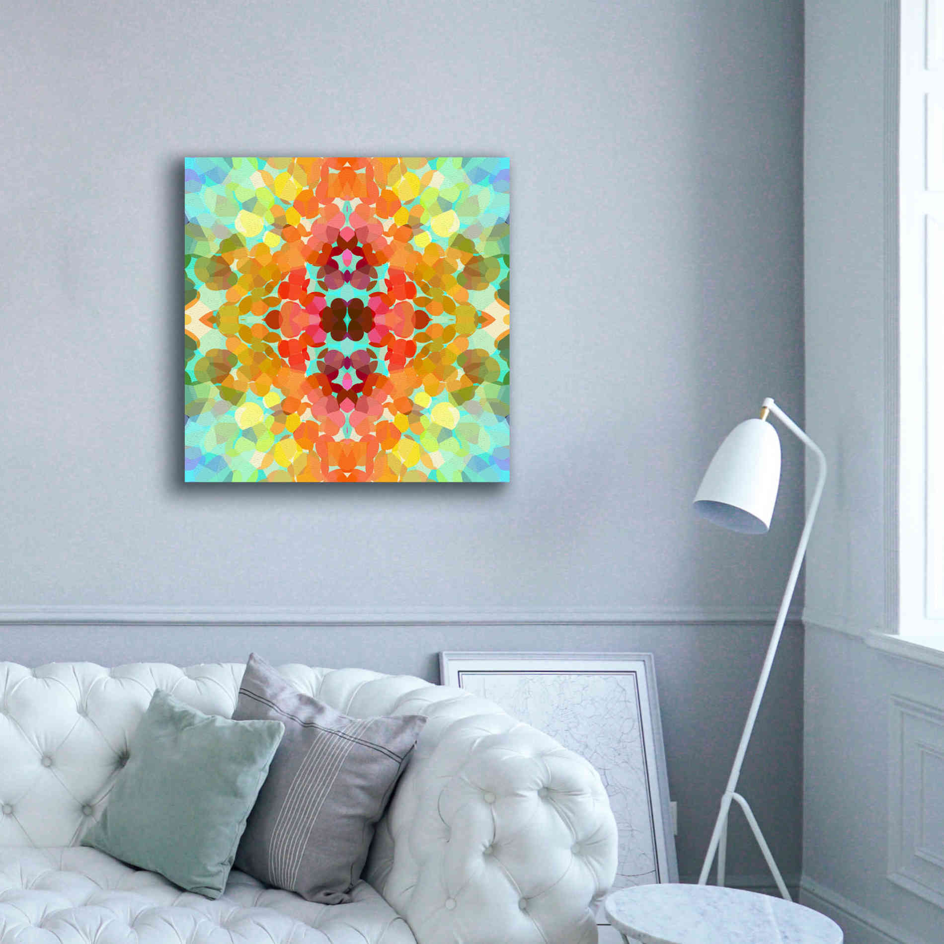 'Swimming with Colors' by Shandra Smith, Canvas Wall Art,37 x 37