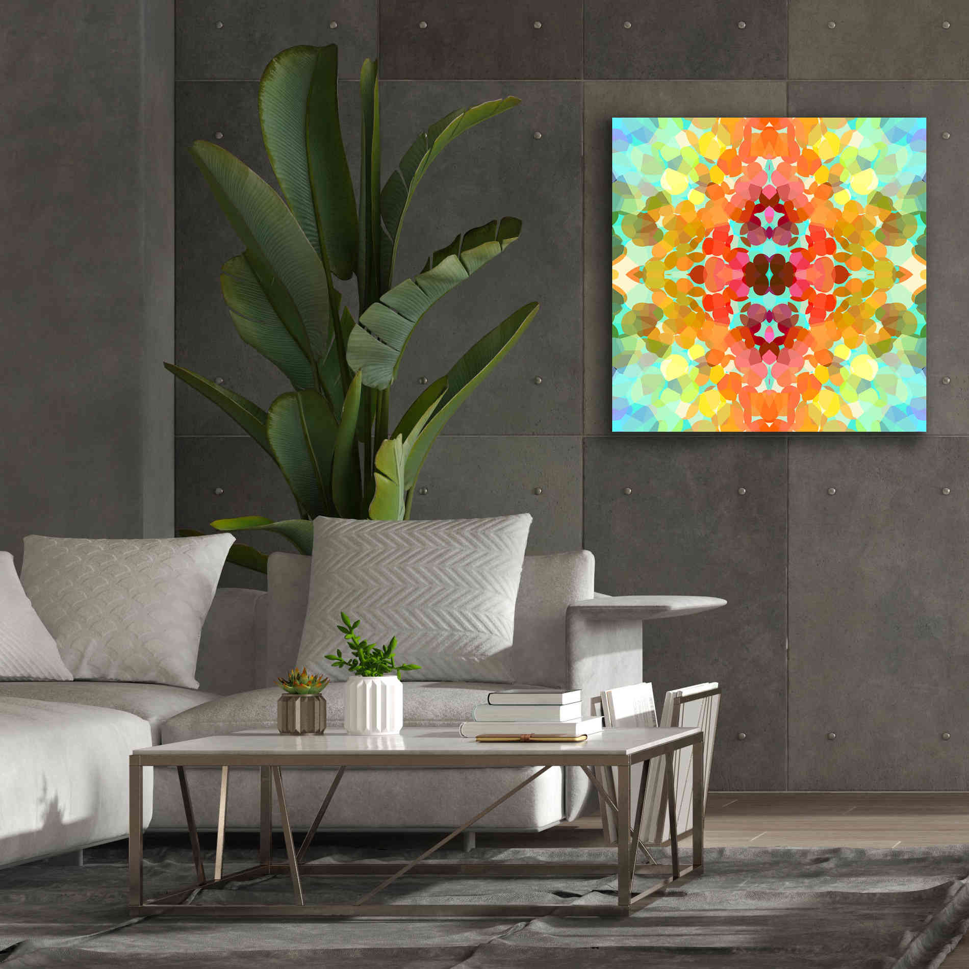 'Swimming with Colors' by Shandra Smith, Canvas Wall Art,37 x 37