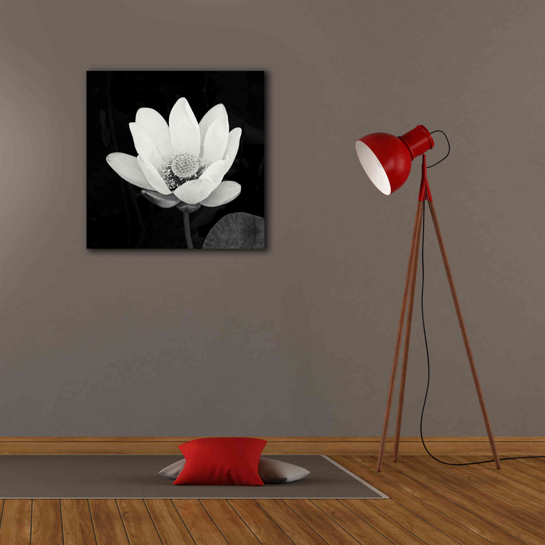 'Lotus Flower I' by Debra Van Swearingen, Canvas Wall Art,26 x 26