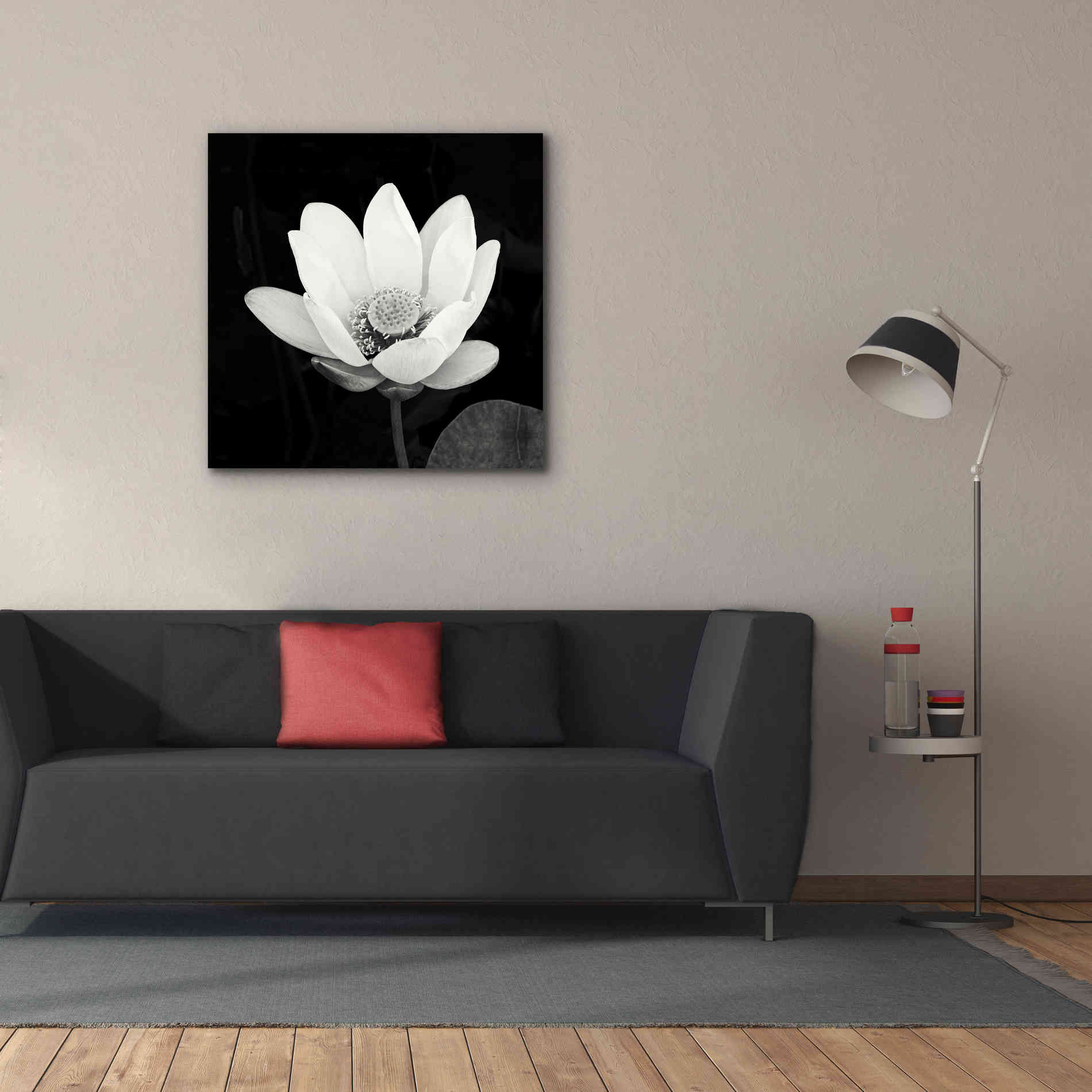 'Lotus Flower I' by Debra Van Swearingen, Canvas Wall Art,37 x 37