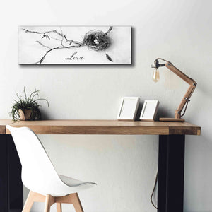 'Nest and Branch Love' by Debra Van Swearingen, Canvas Wall Art,36 x 12
