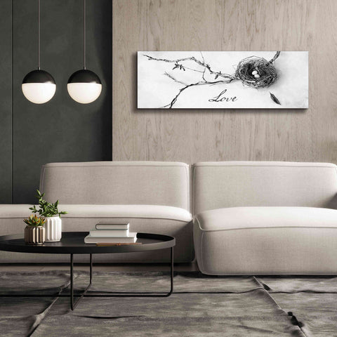 Image of 'Nest and Branch Love' by Debra Van Swearingen, Canvas Wall Art,60 x 20