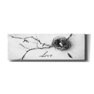 'Nest and Branch Love' by Debra Van Swearingen, Canvas Wall Art,36x12x1.74x0,60x20x1.74x0