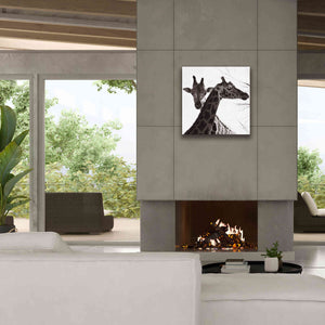 'Giraffe II' by Debra Van Swearingen, Canvas Wall Art,26 x 26