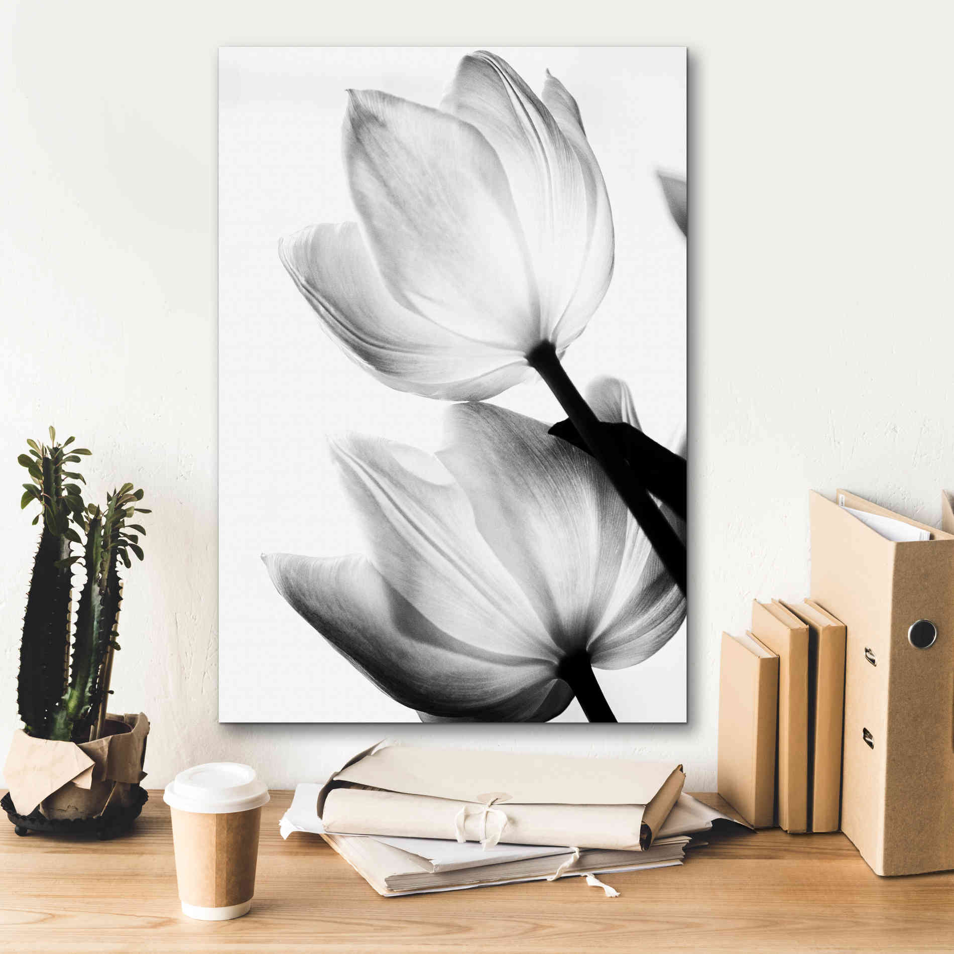 'Translucent Tulips II' by Debra Van Swearingen, Canvas Wall Art,18 x 26