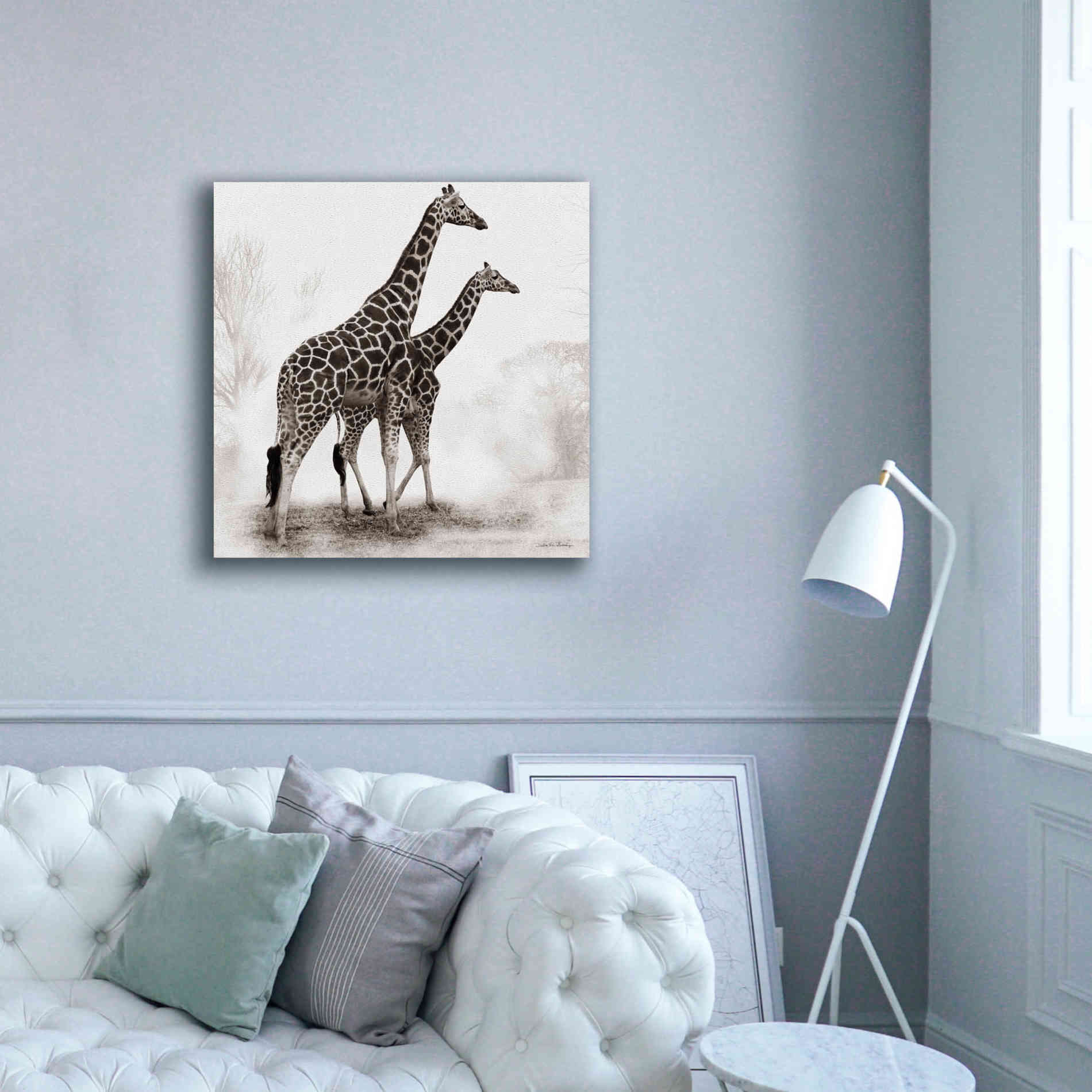 'Giraffe III' by Debra Van Swearingen, Canvas Wall Art,37 x 37