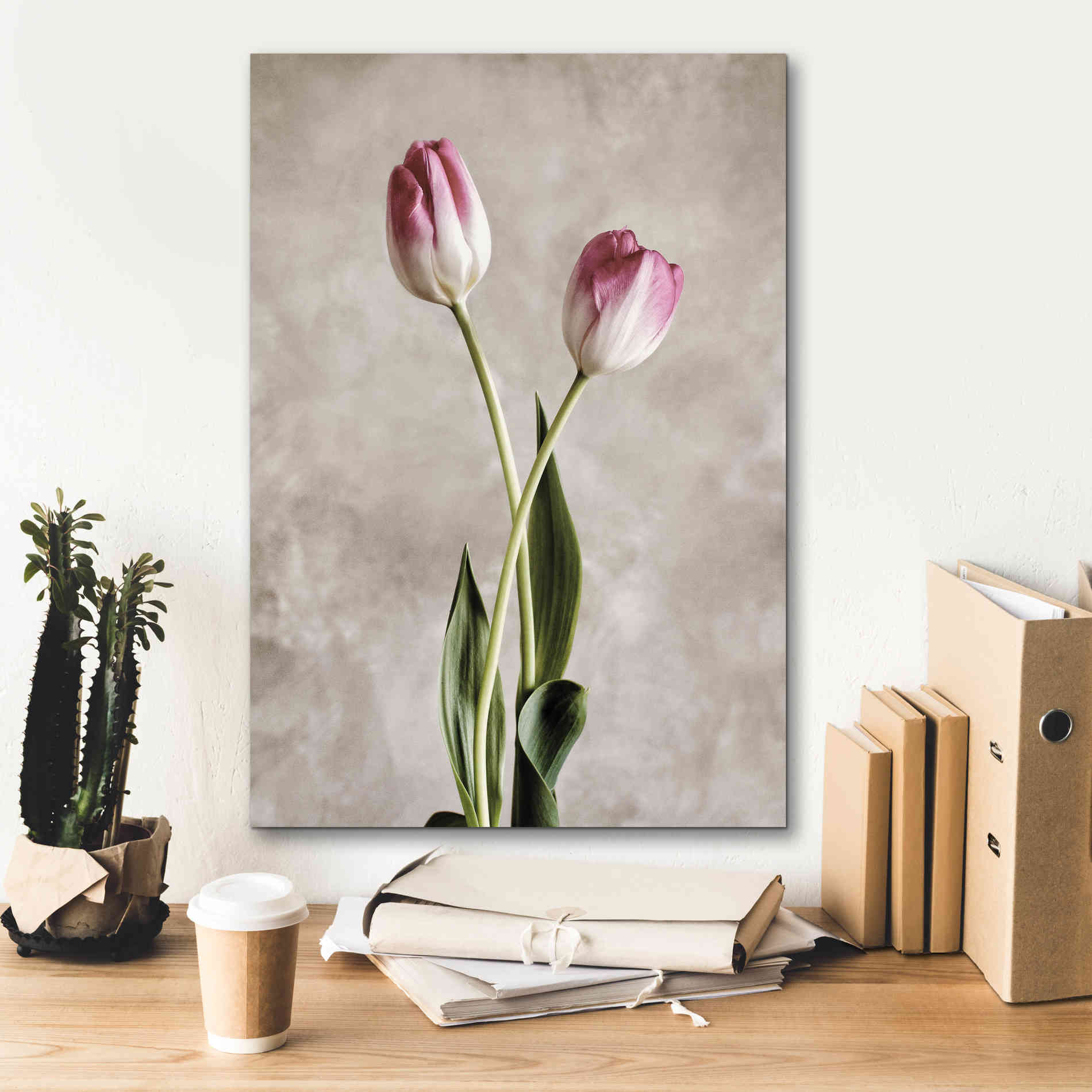 'Fresh Tulips IV' by Debra Van Swearingen, Canvas Wall Art,18 x 26
