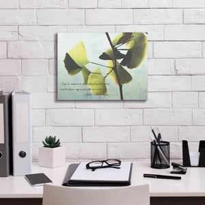 'Delicate Ginkgo' by Debra Van Swearingen, Canvas Wall Art,16 x 12
