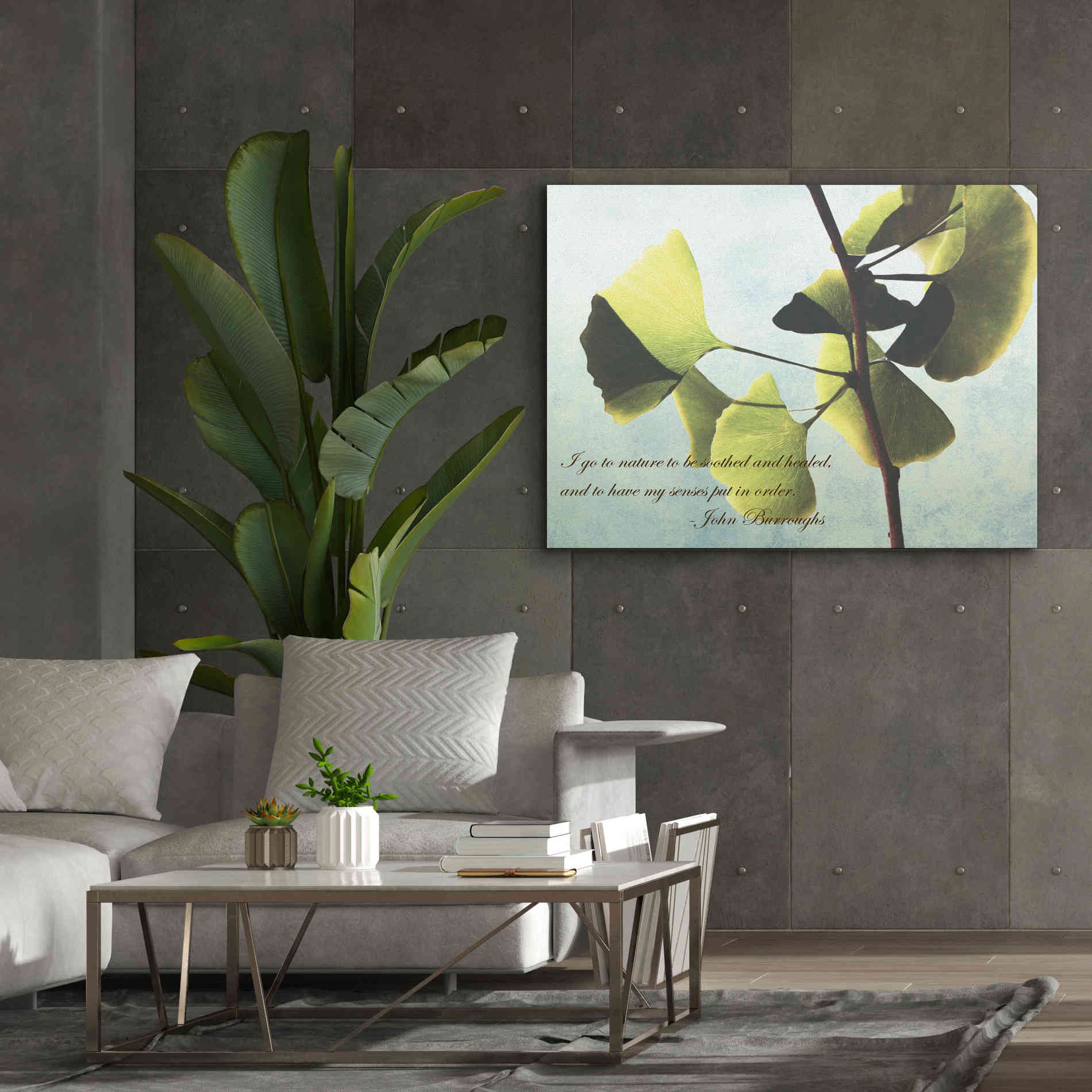 'Delicate Ginkgo' by Debra Van Swearingen, Canvas Wall Art,54 x 40
