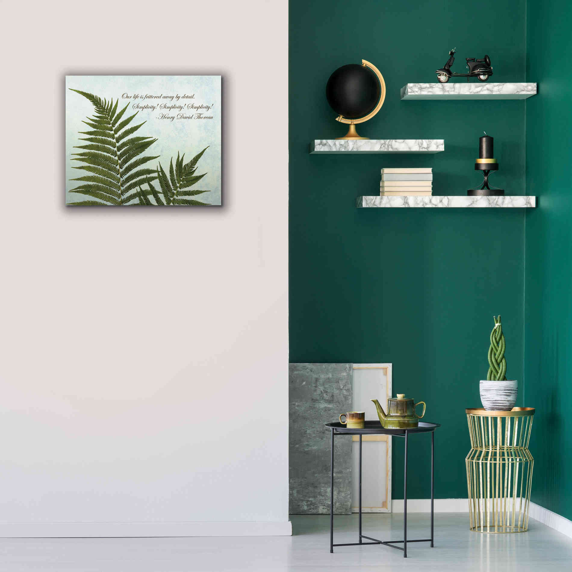 'Delicate Fern' by Debra Van Swearingen, Canvas Wall Art,24 x 20