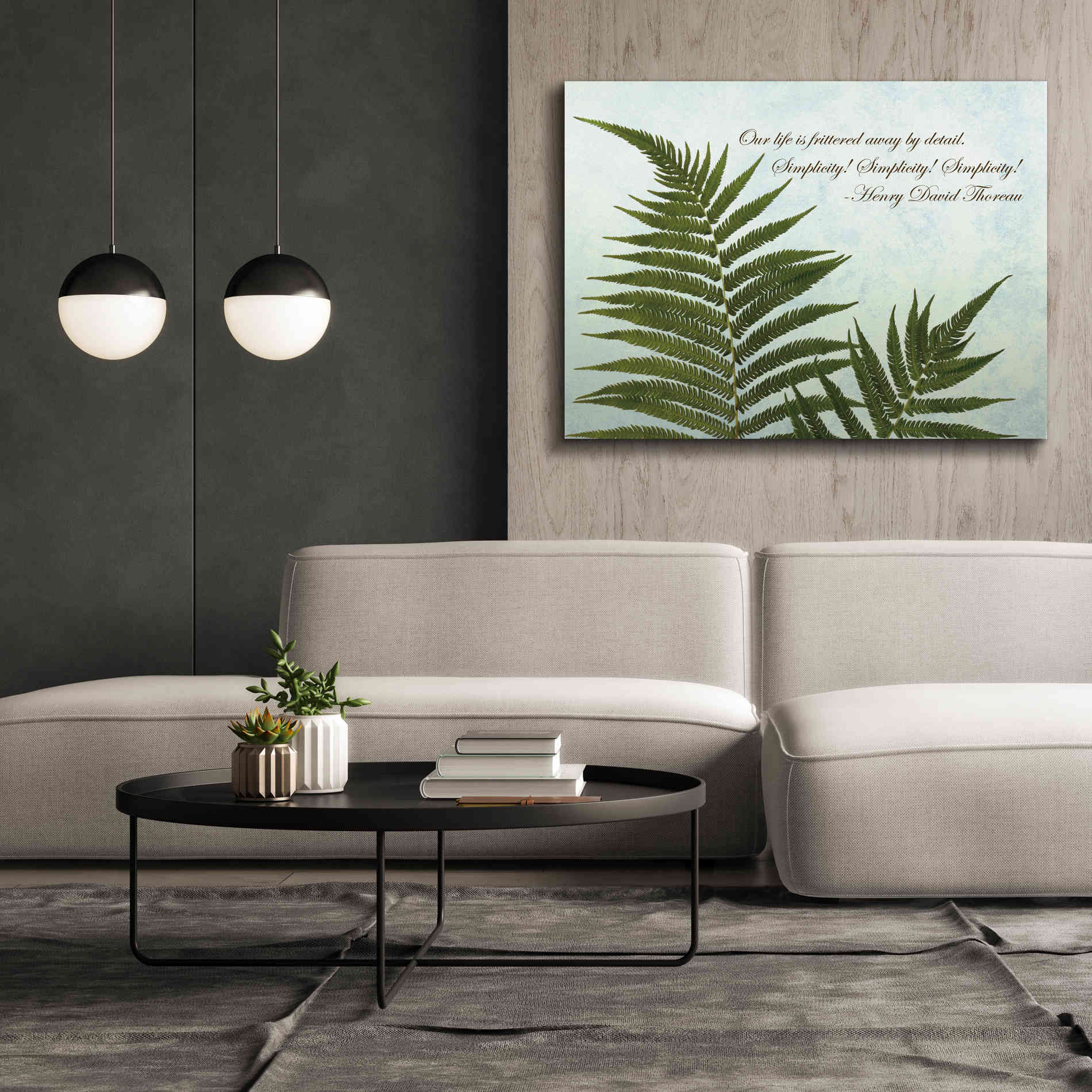 'Delicate Fern' by Debra Van Swearingen, Canvas Wall Art,54 x 40