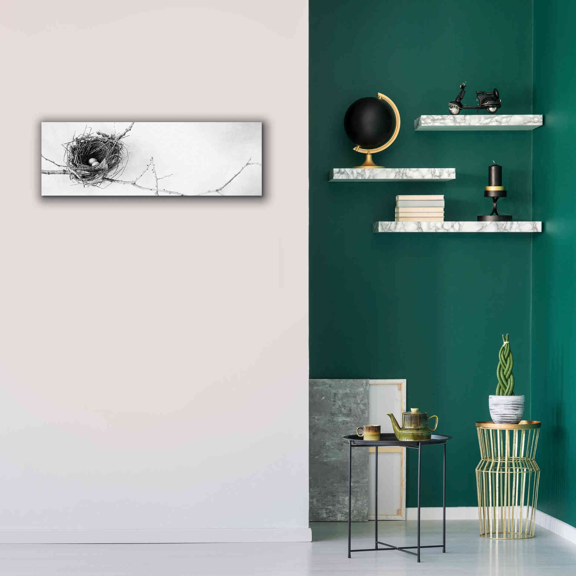 'Nest and Branch I Pano' by Debra Van Swearingen, Canvas Wall Art,36 x 12