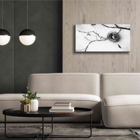 Image of 'Nest and Branch II' by Debra Van Swearingen, Canvas Wall Art,40 x 20