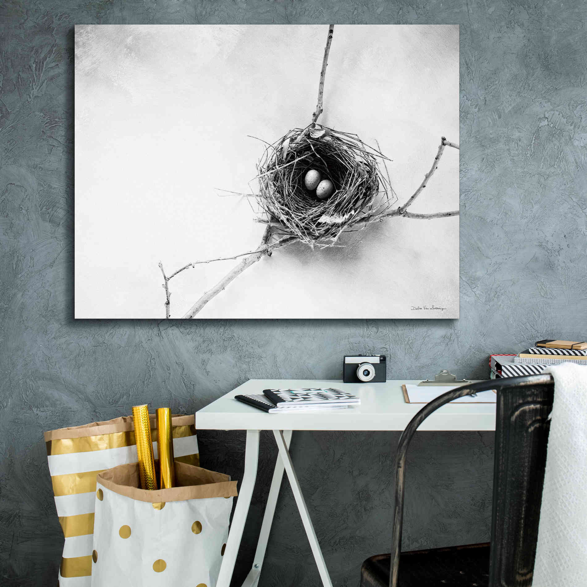 'Nest and Branch IV' by Debra Van Swearingen, Canvas Wall Art,34 x 26