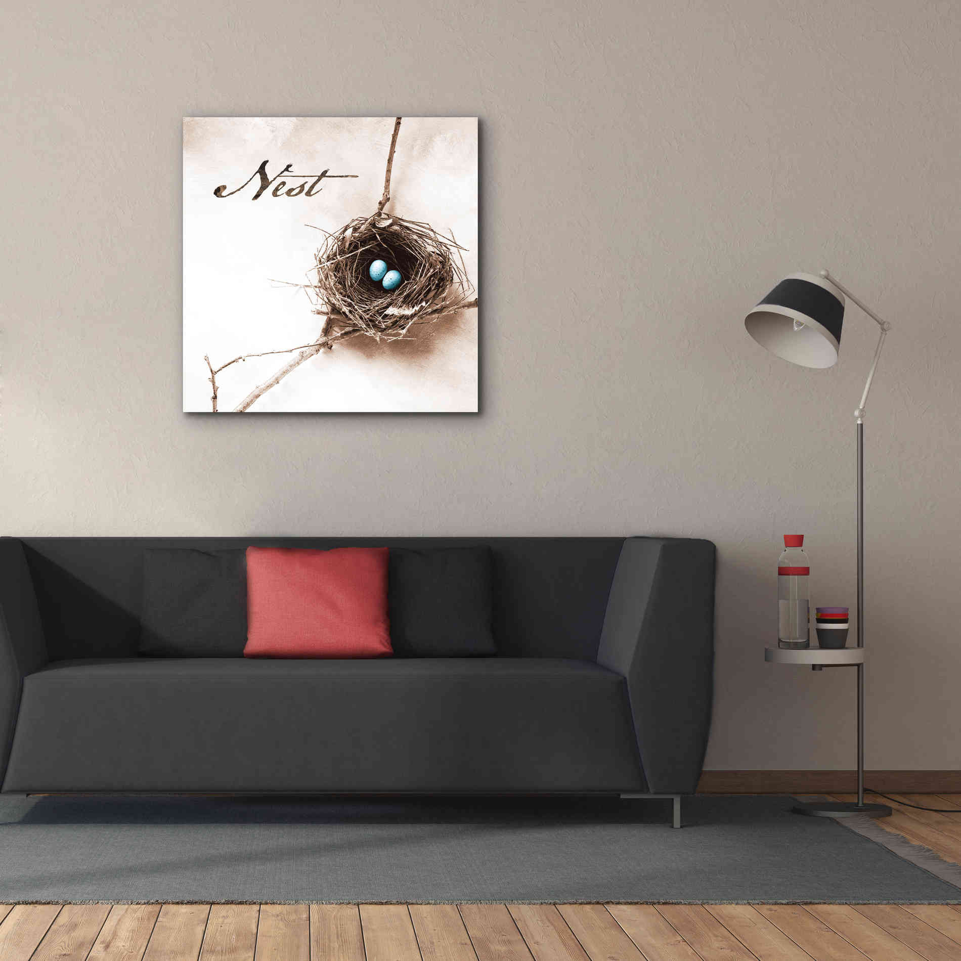 'Nest and Branch IV - Nest' by Debra Van Swearingen, Canvas Wall Art,37 x 37
