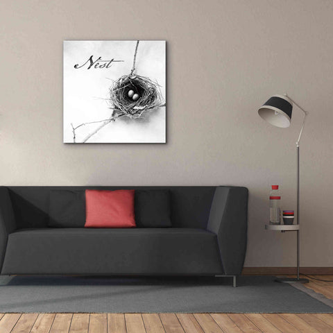 Image of 'Nest and Branch IV - Nest B&W' by Debra Van Swearingen, Canvas Wall Art,37 x 37