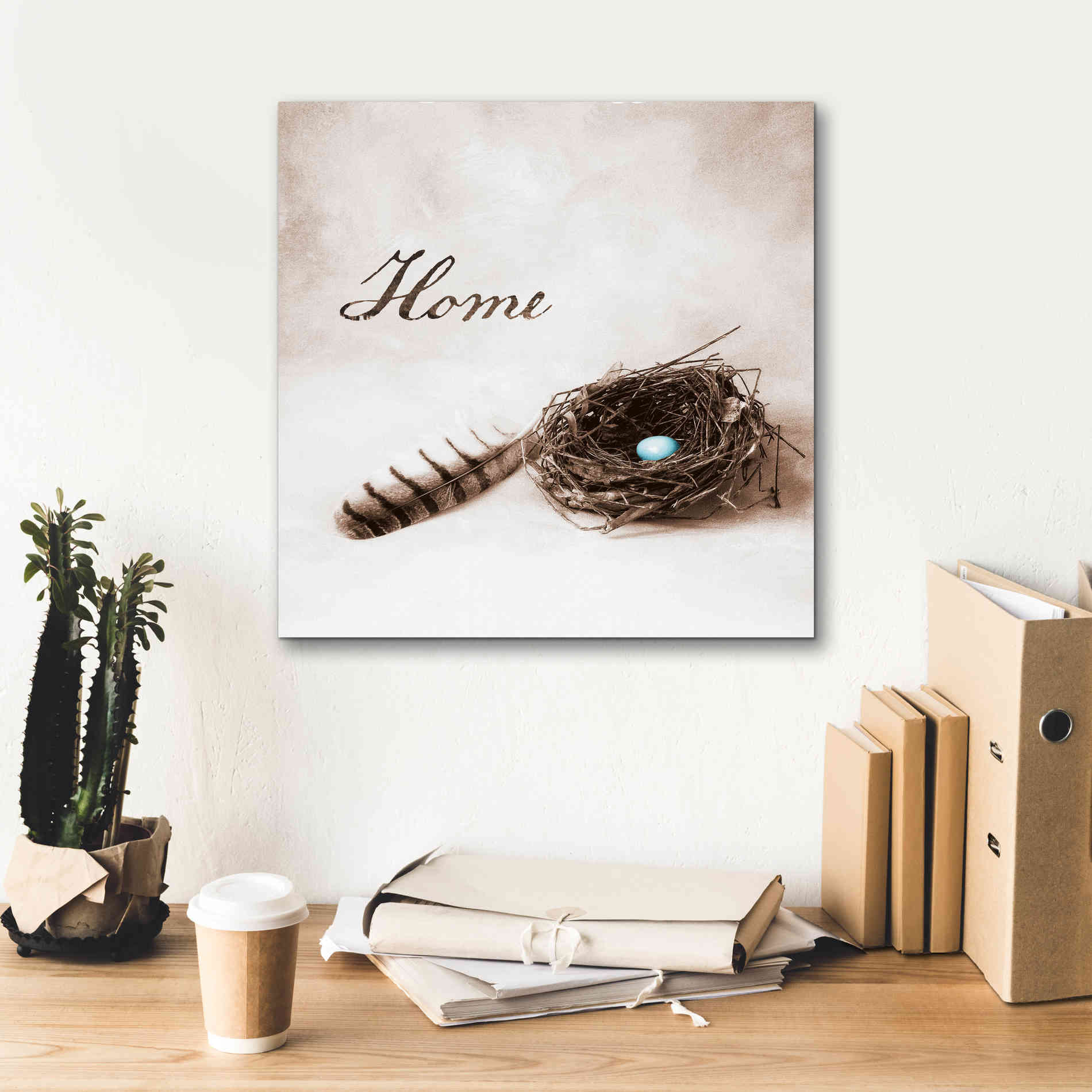 'Nestled IV - Home' by Debra Van Swearingen, Canvas Wall Art,18 x 18