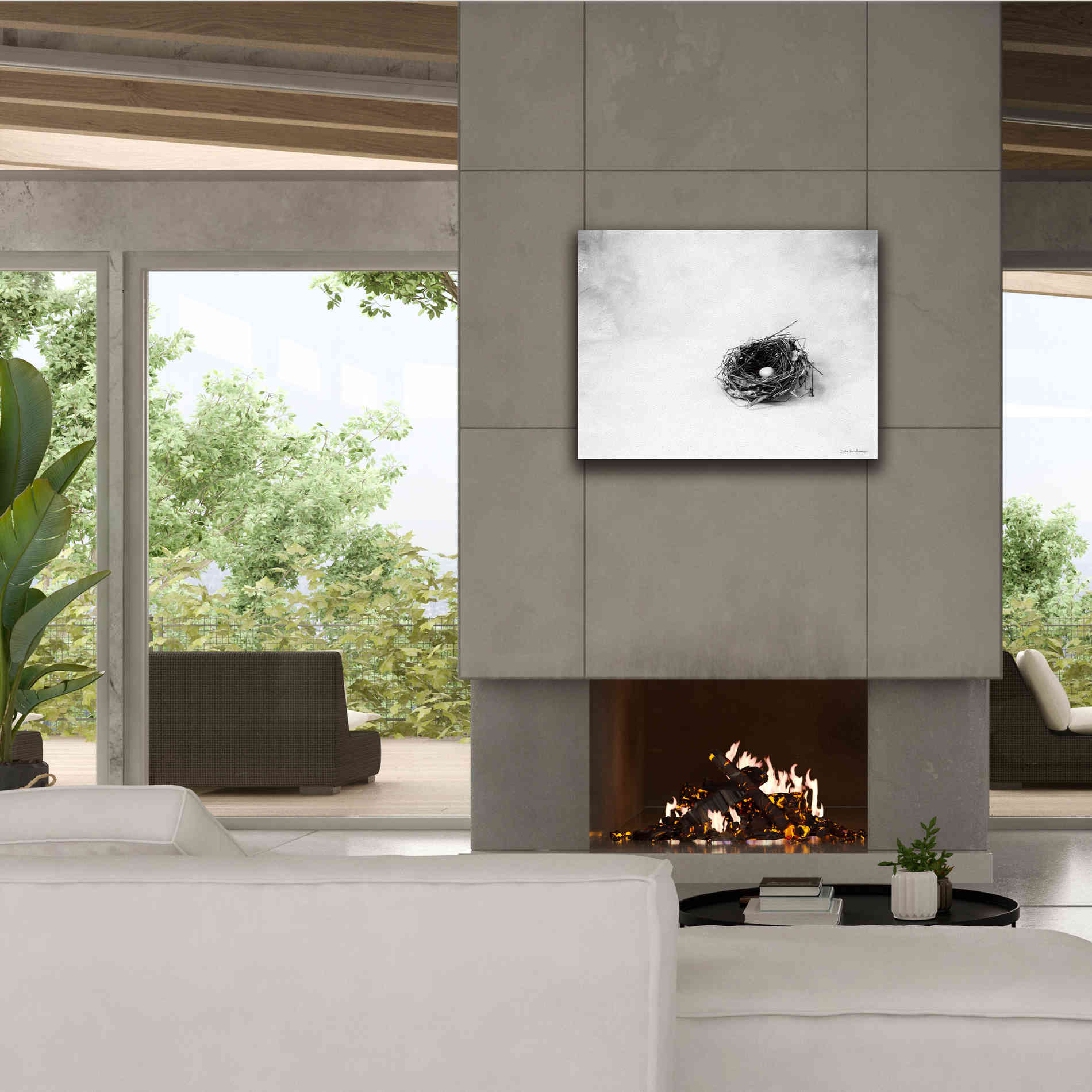 'Nestled V' by Debra Van Swearingen, Canvas Wall Art,34 x 26
