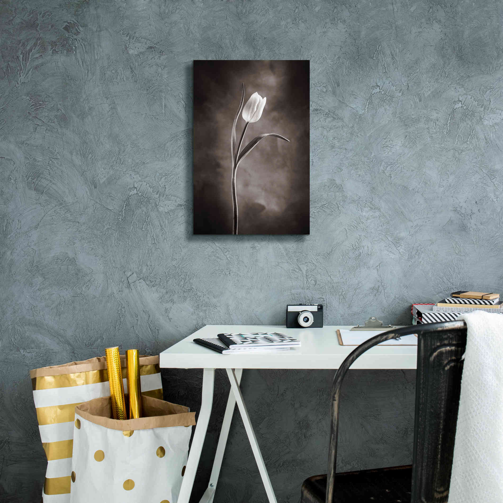 'Two Tone Tulips I' by Debra Van Swearingen, Canvas Wall Art,12 x 18
