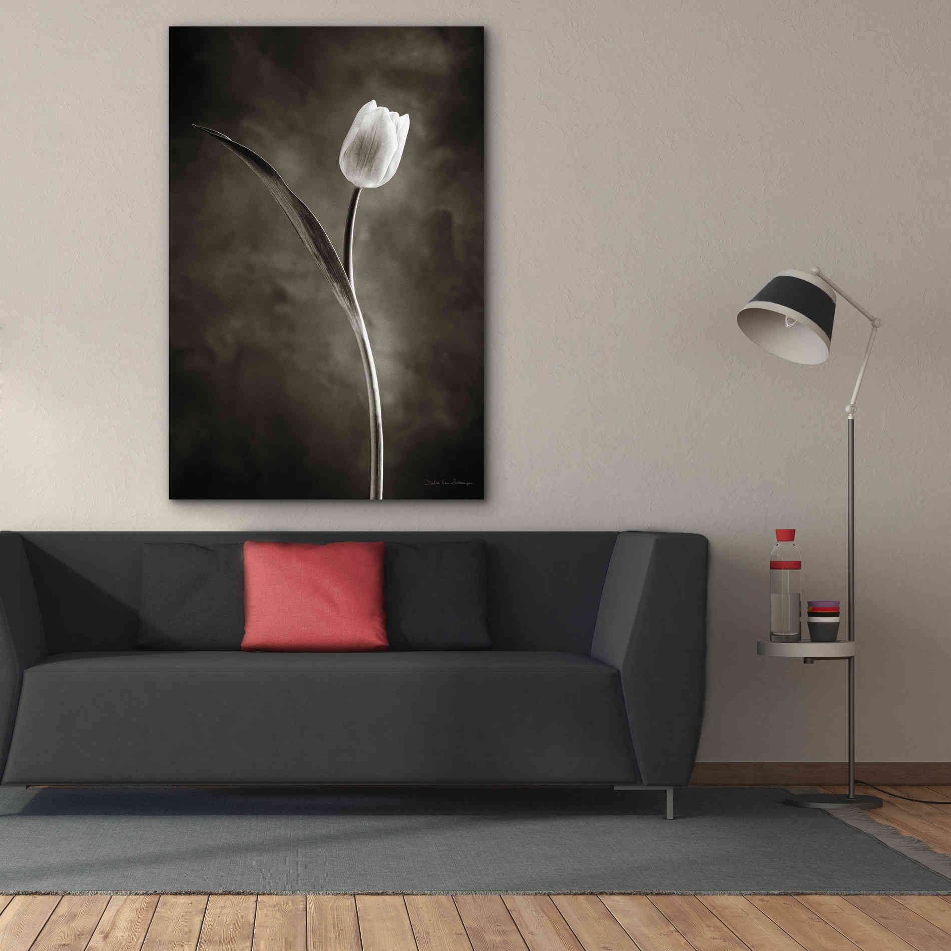 'Two Tone Tulips II' by Debra Van Swearingen, Canvas Wall Art,40 x 60
