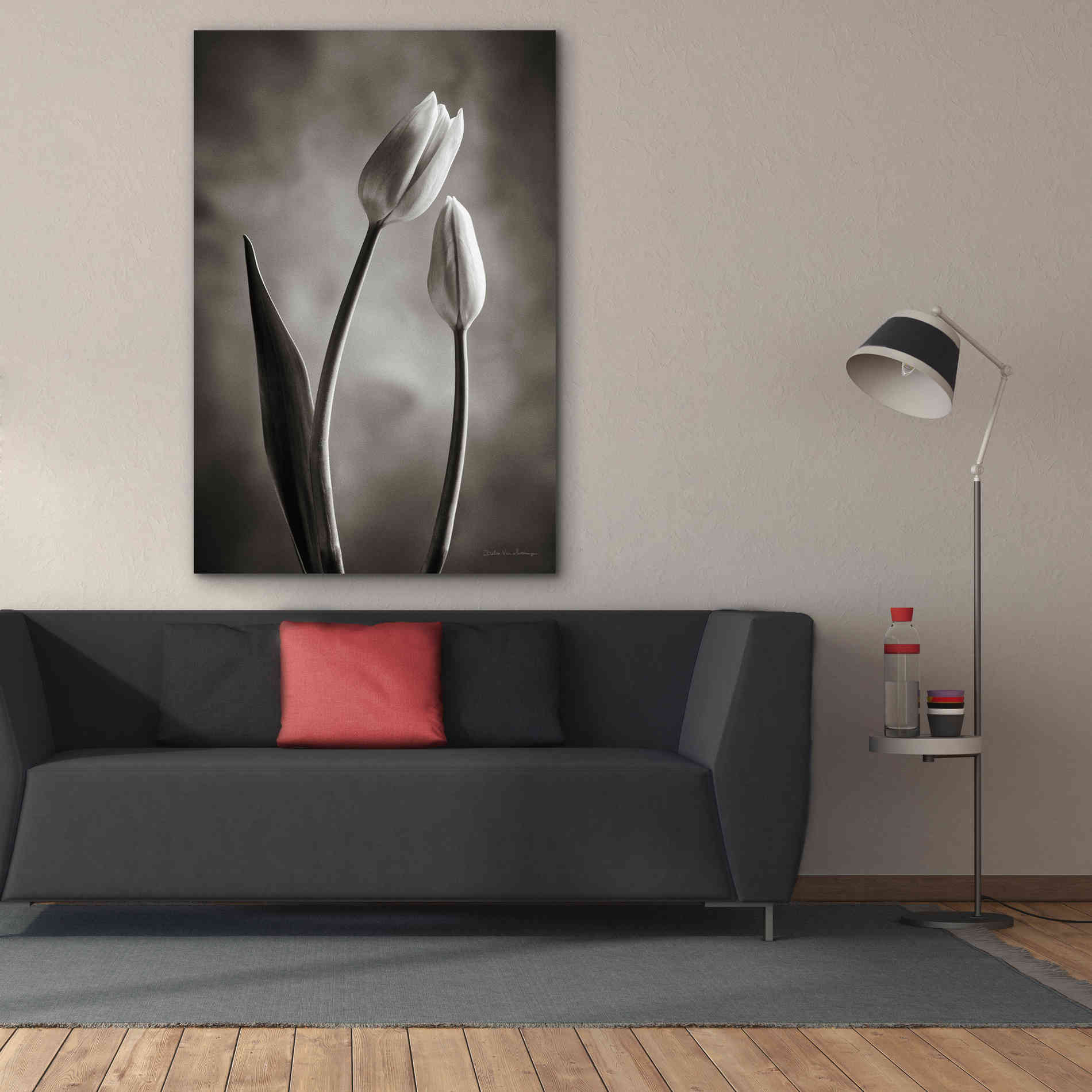 'Two Tone Tulips III' by Debra Van Swearingen, Canvas Wall Art,40 x 60