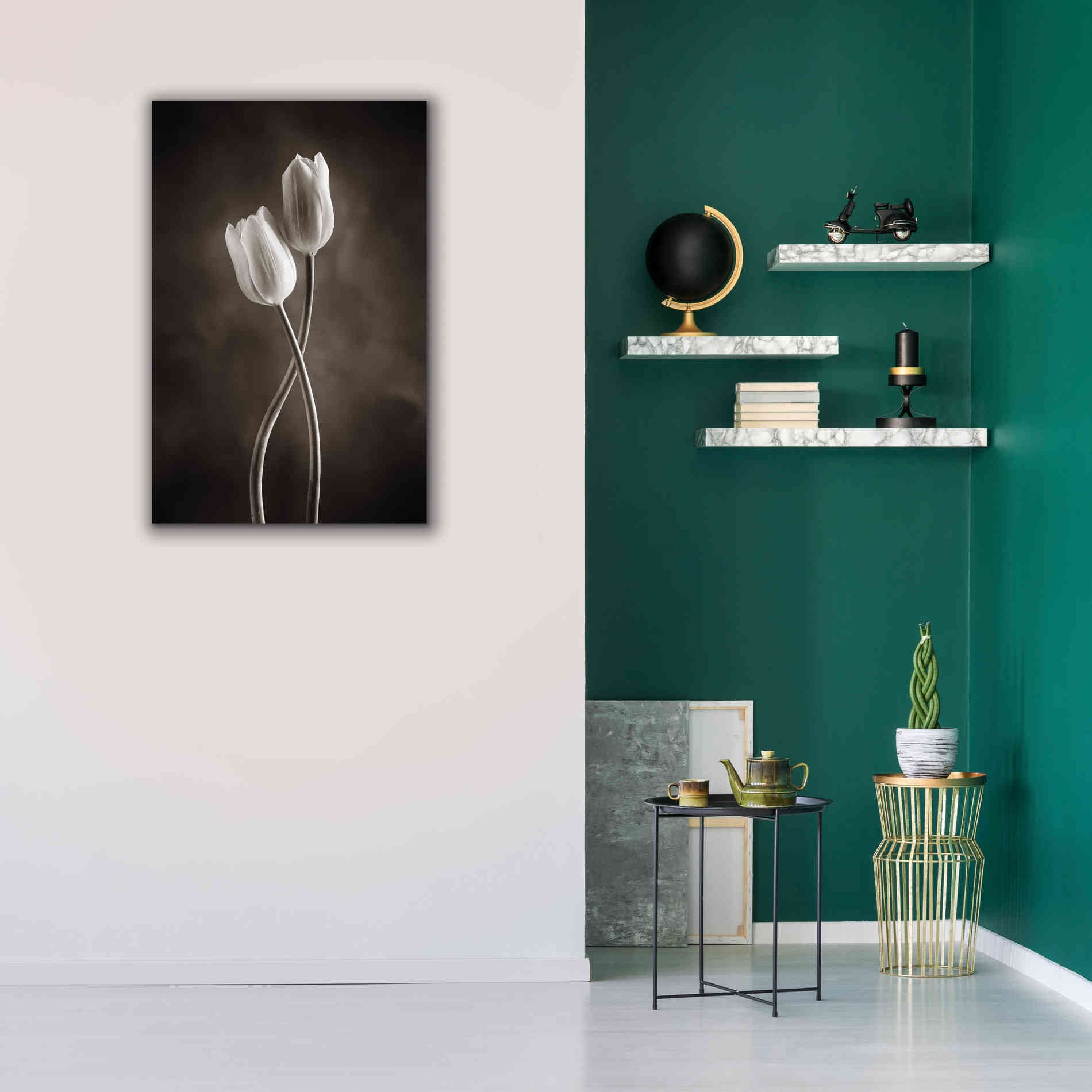 'Two Tone Tulips V' by Debra Van Swearingen, Canvas Wall Art,26 x 40