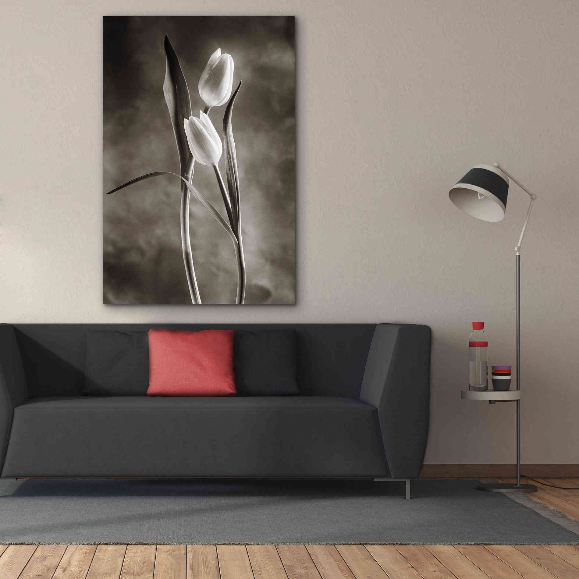 'Two Tone Tulips VI' by Debra Van Swearingen, Canvas Wall Art,40 x 60