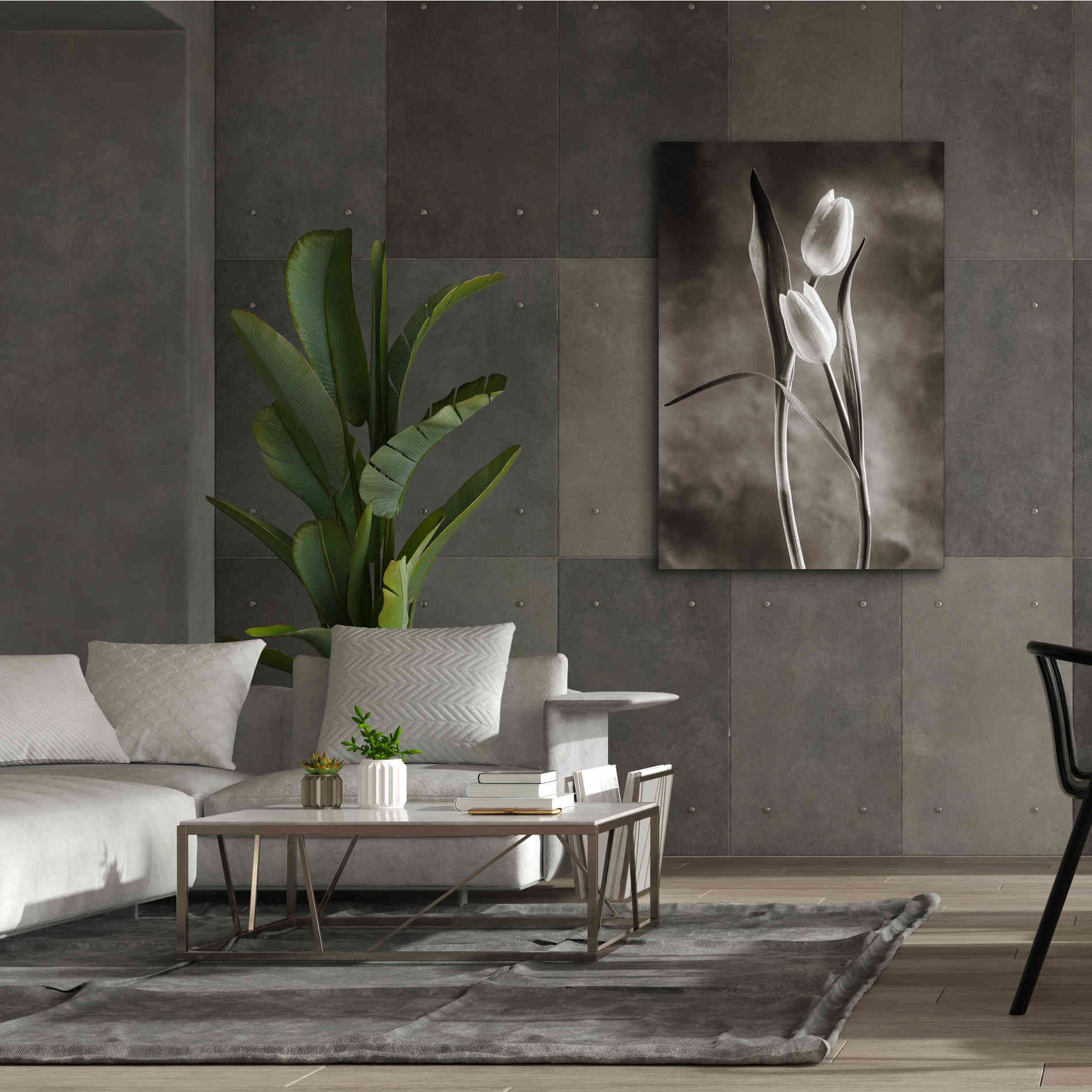 'Two Tone Tulips VI' by Debra Van Swearingen, Canvas Wall Art,40 x 60