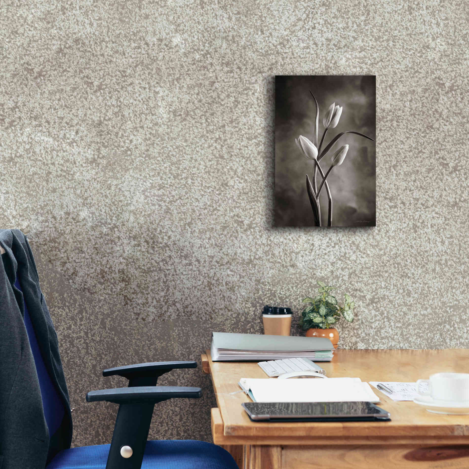 'Two Tone Tulips VII' by Debra Van Swearingen, Canvas Wall Art,12 x 18