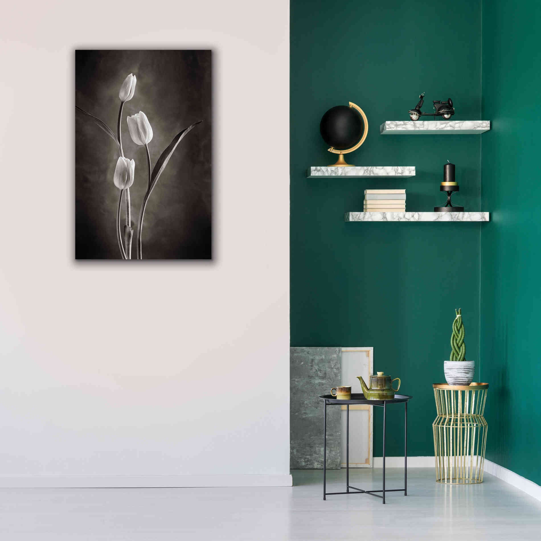 'Two Tone Tulips VIII' by Debra Van Swearingen, Canvas Wall Art,26 x 40