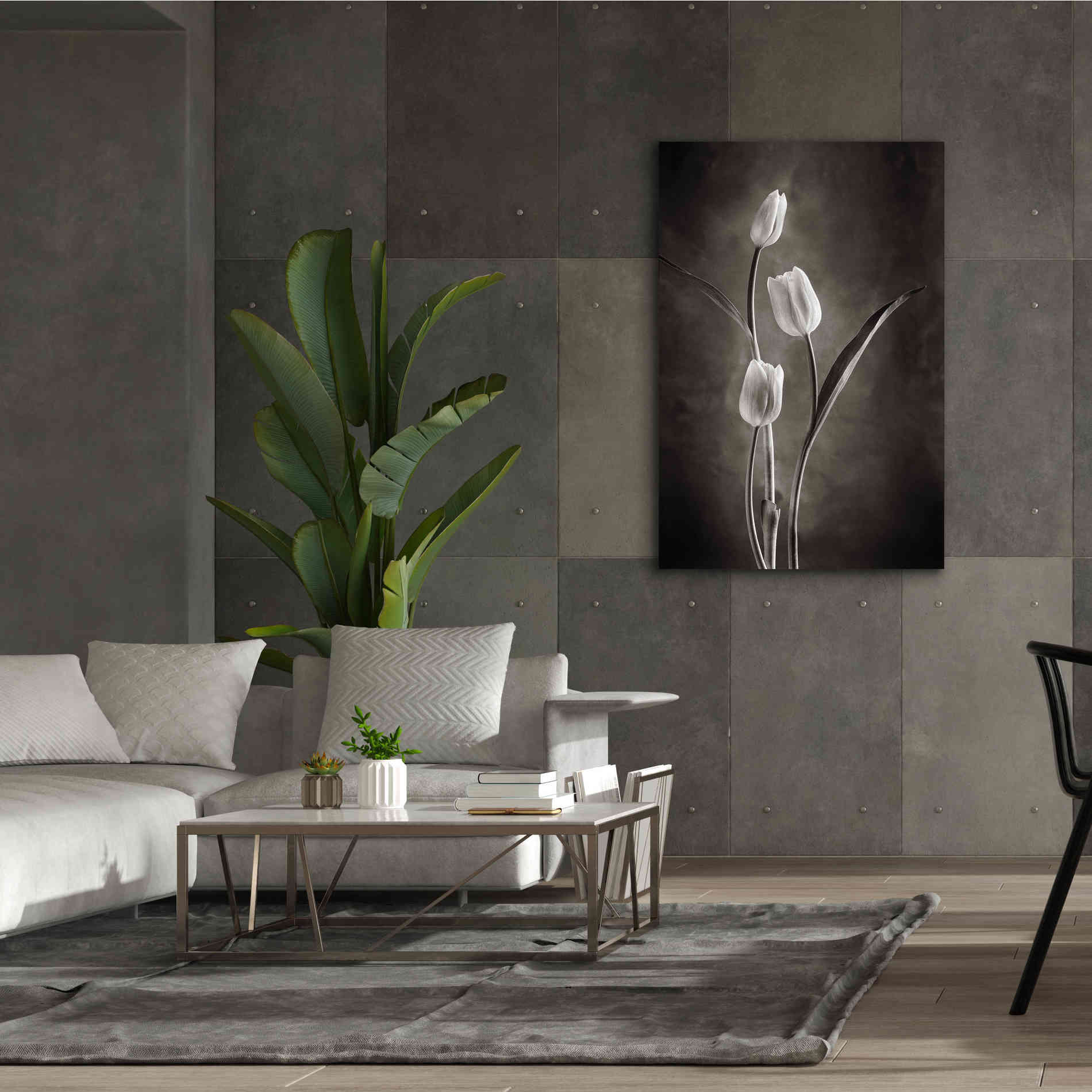 'Two Tone Tulips VIII' by Debra Van Swearingen, Canvas Wall Art,40 x 60